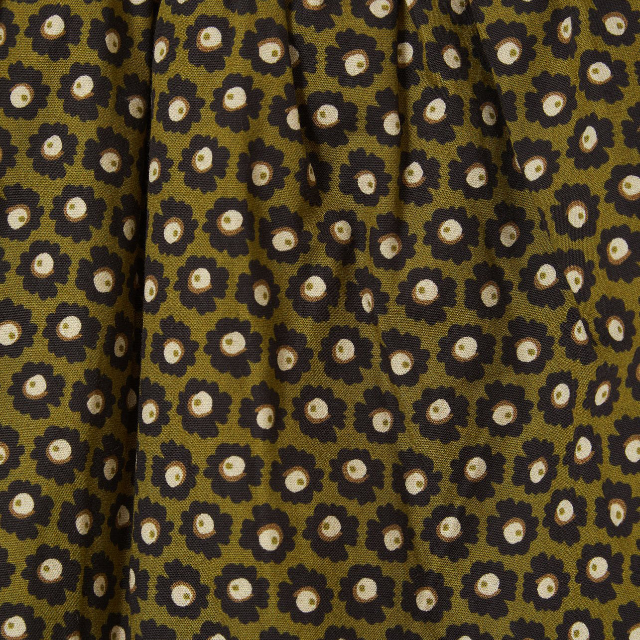 Girls Green Flower Printed Trousers