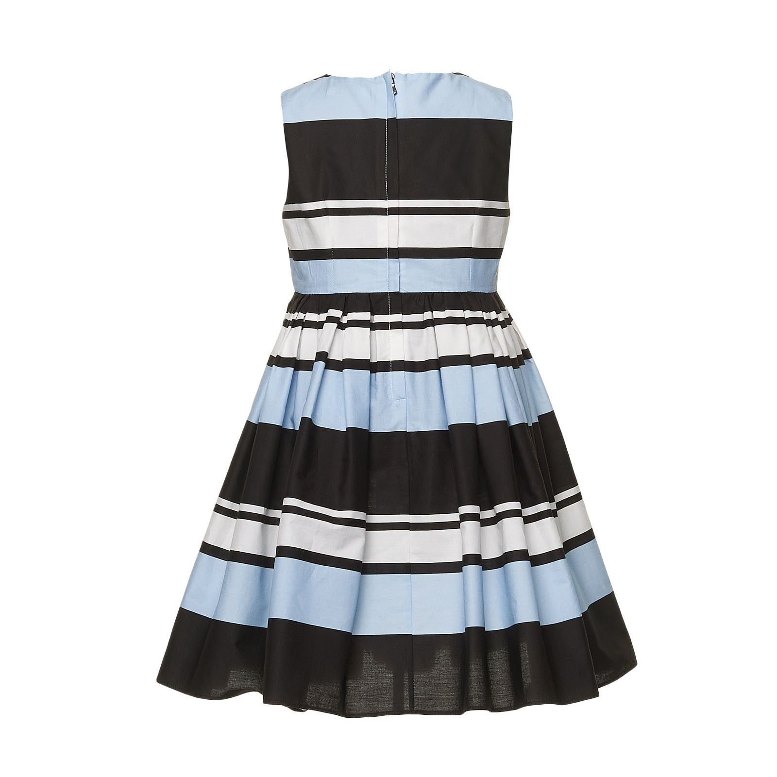 Girls Multicolor Stripe Cotton Sleeveless Dress - CÉMAROSE | Children's Fashion Store - 3