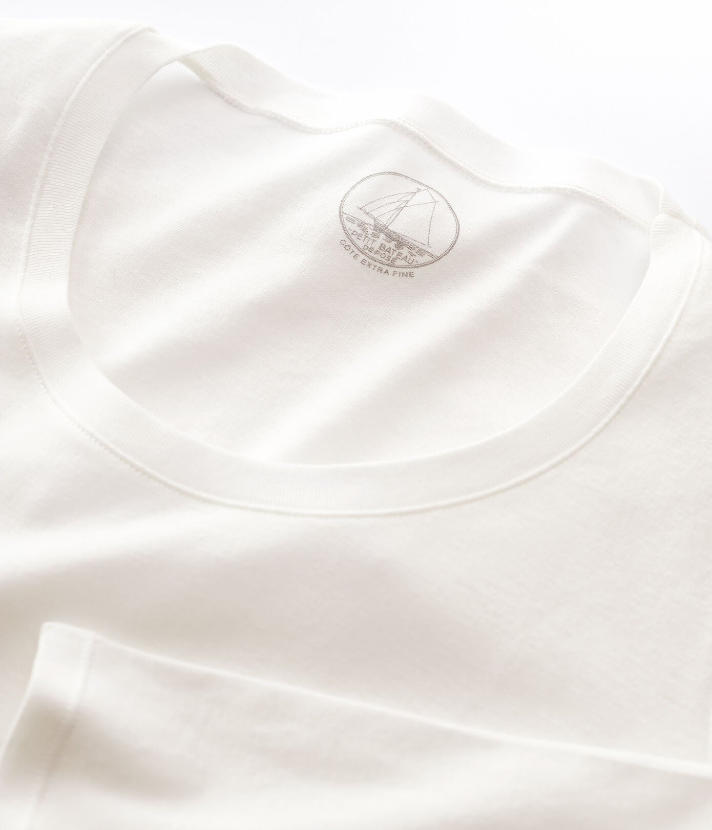 Girls White Cotton T-Shirt