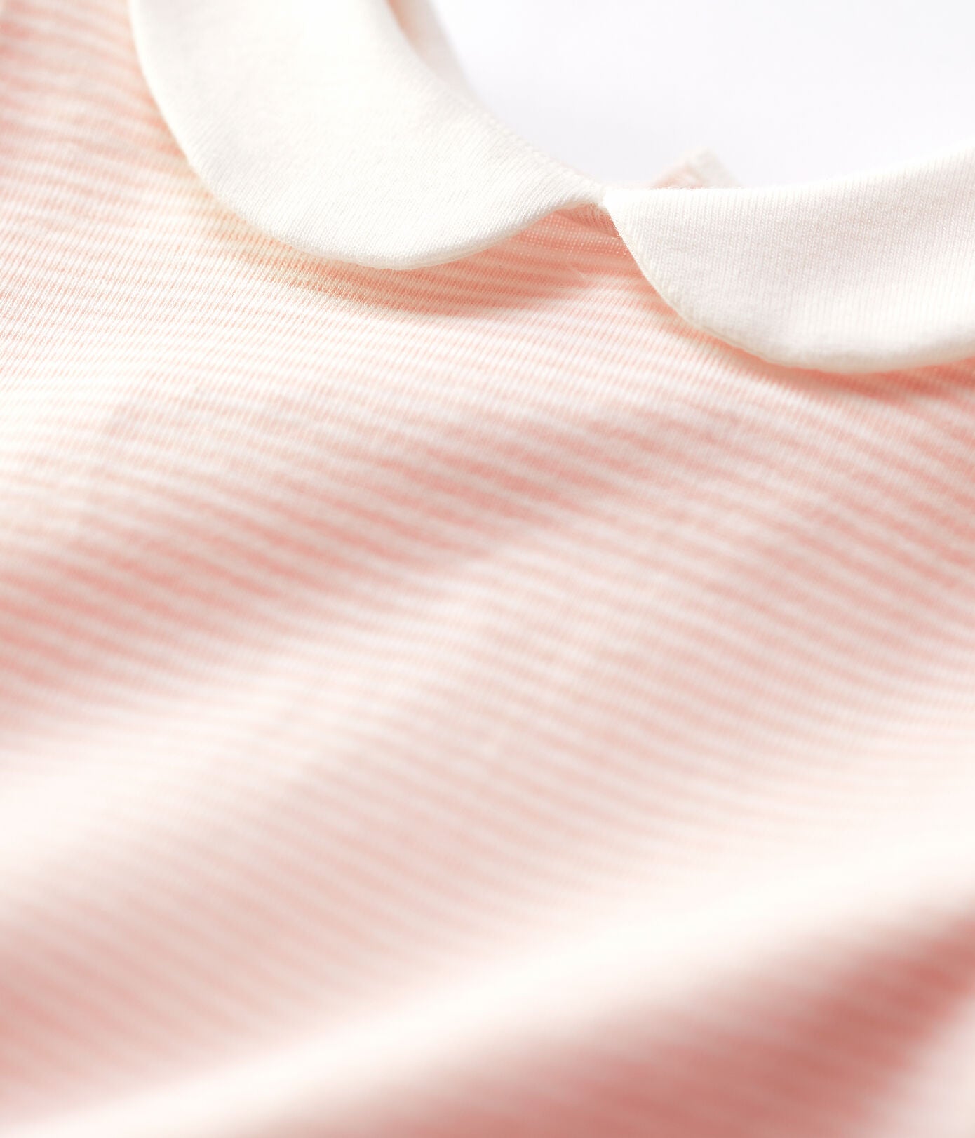 Baby Girls Pink Stripes Cotton Babysuit