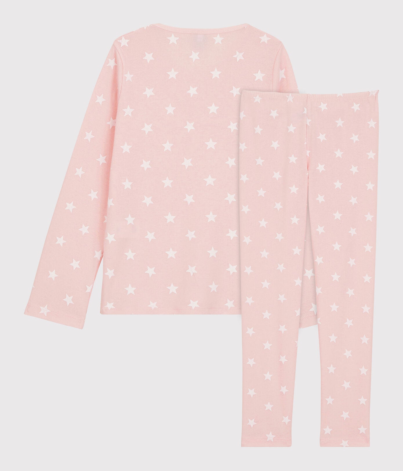 Girls Pink Stars Cotton Nightwear Set