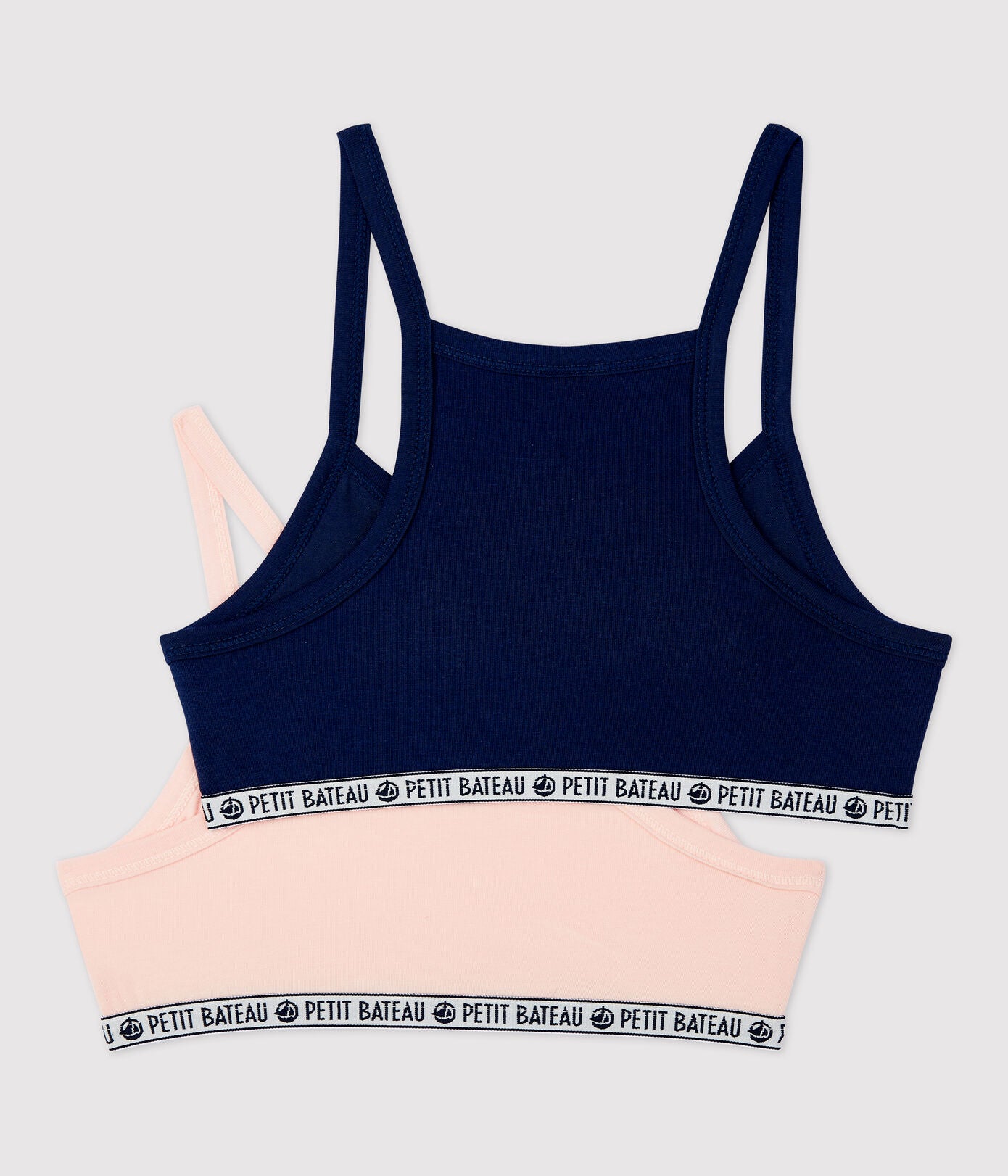 Girls Navy & Pink Cotton Underwear Set