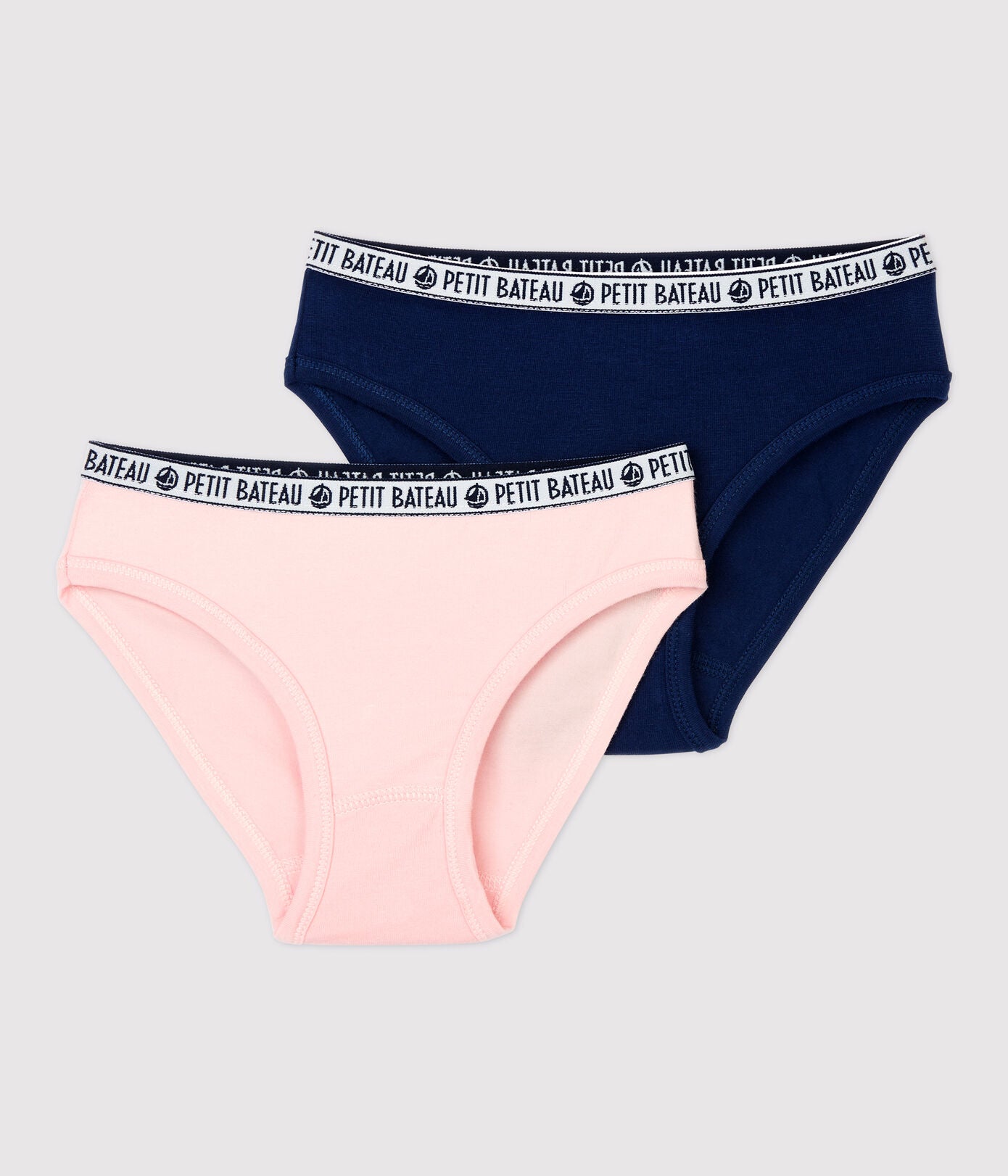 Girls Pink & Blue Cotton Underwear Set (2 Pack)