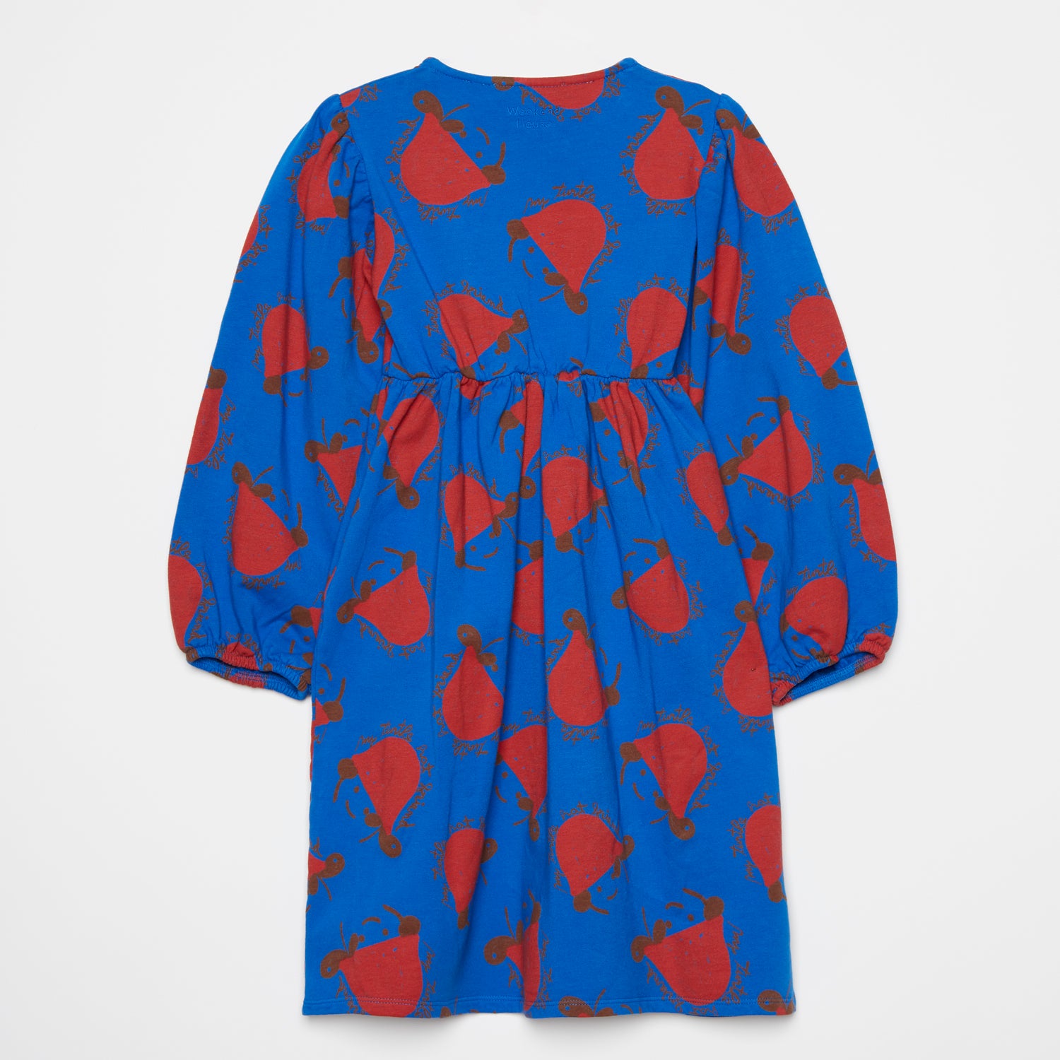 Girls Blue Printed Dress