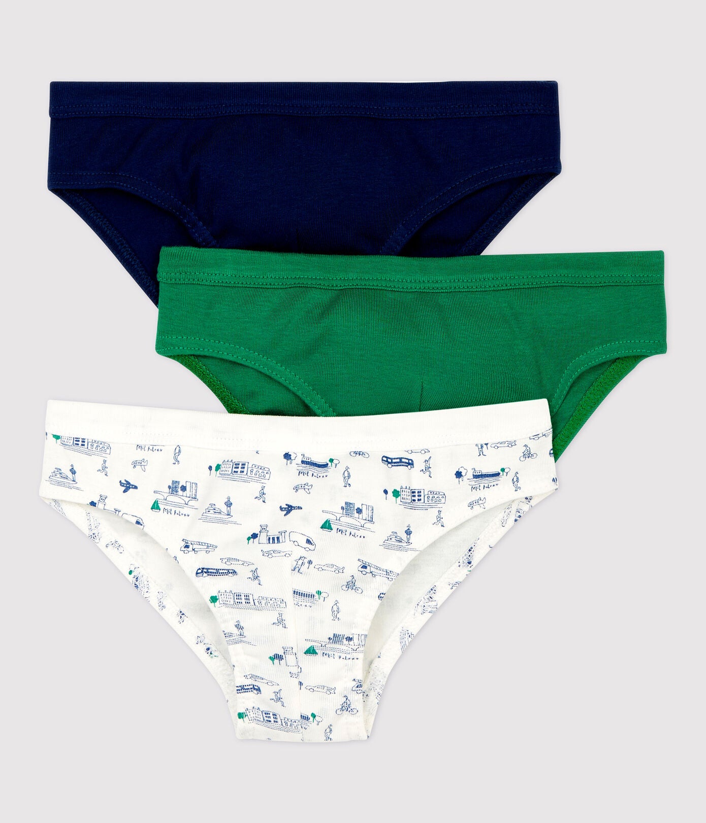 Boys Multicolor Cotton Underwear Set (3 Pack)