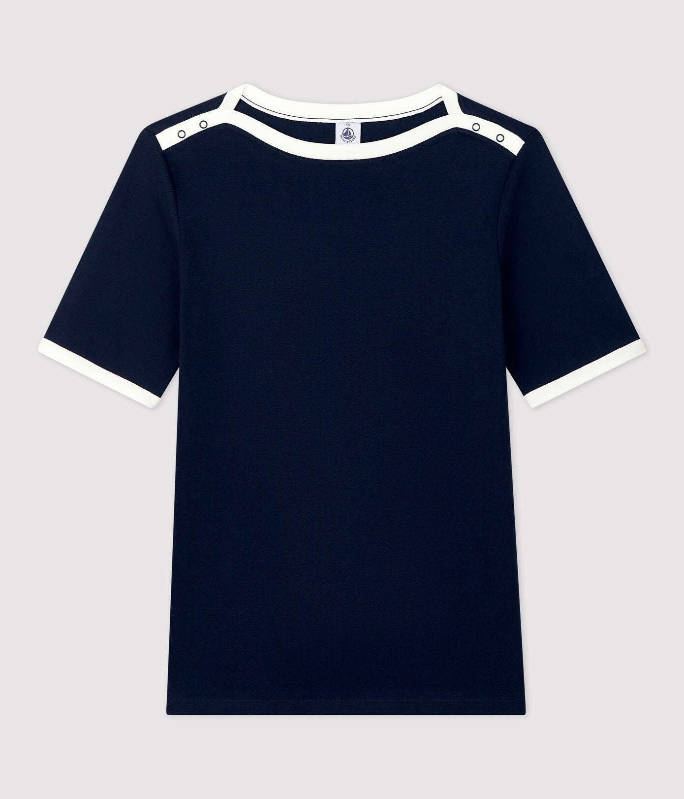 Girls Navy Cotton T-Shirt