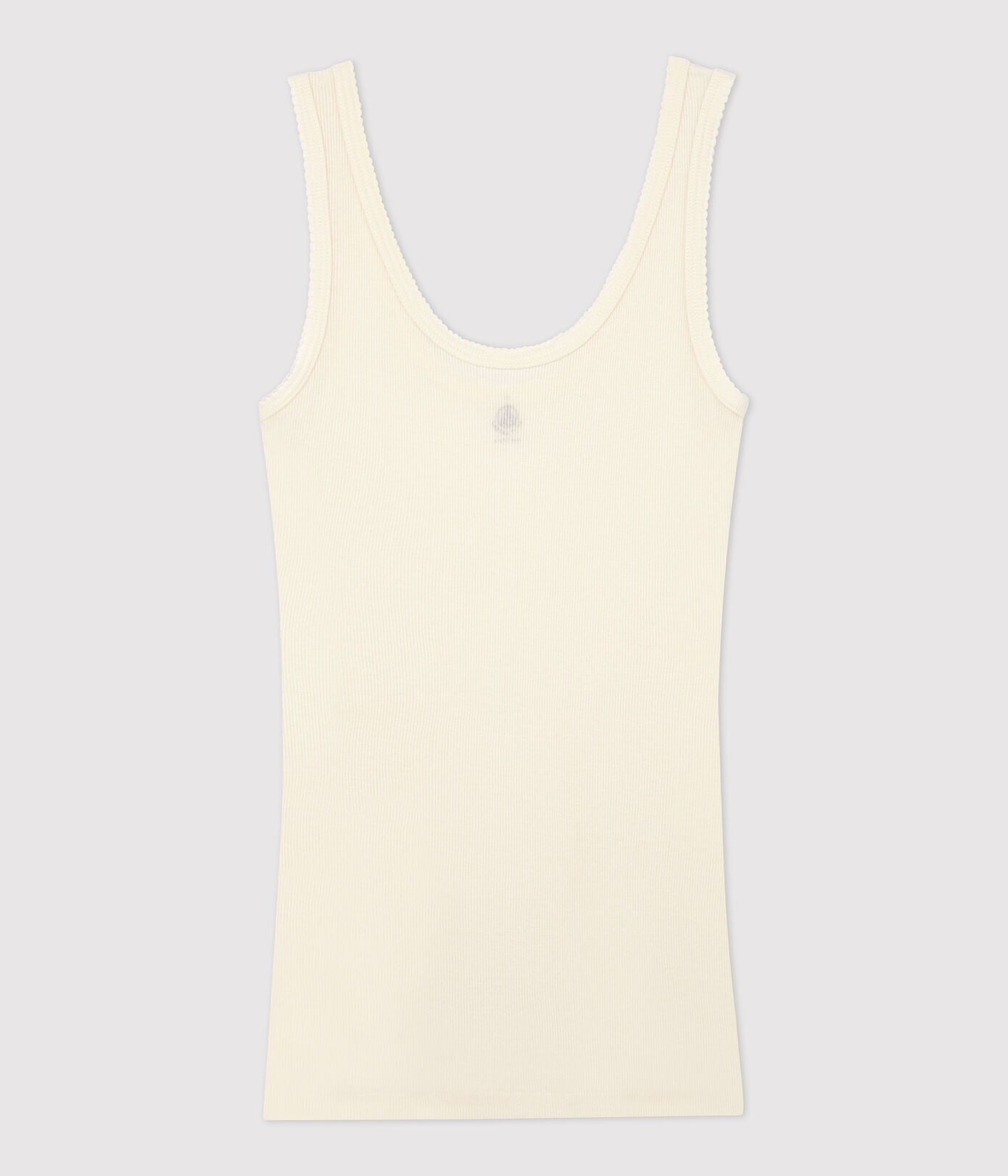 Girls White Cotton Vest