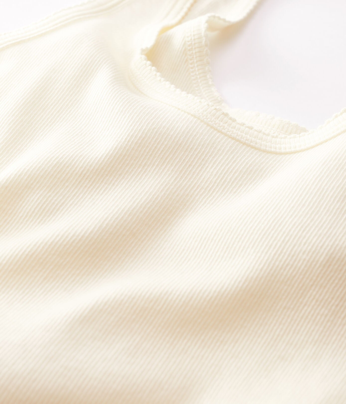 Girls White Cotton Vest