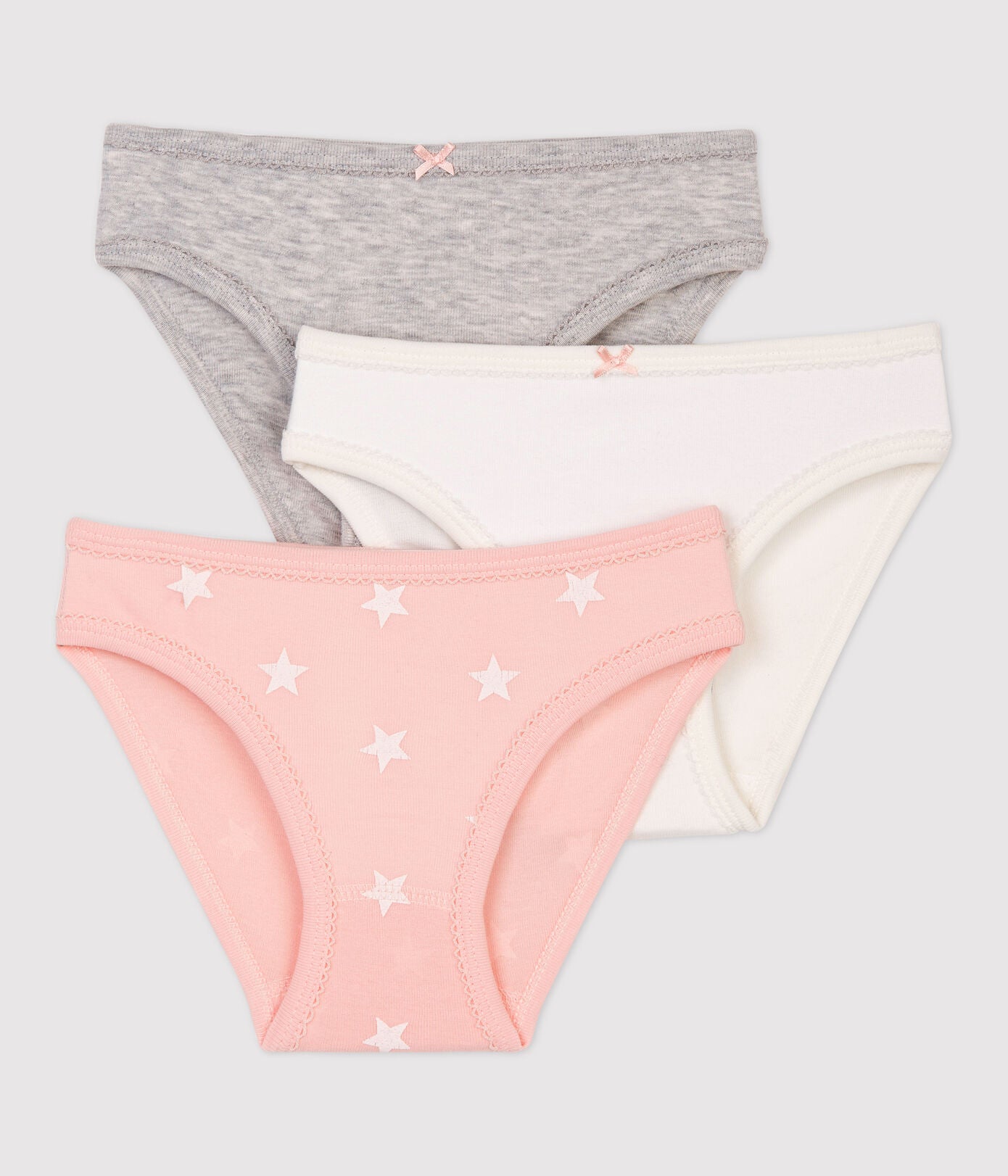 Girls Multicolor Cotton Underwear Set (3 Pack)