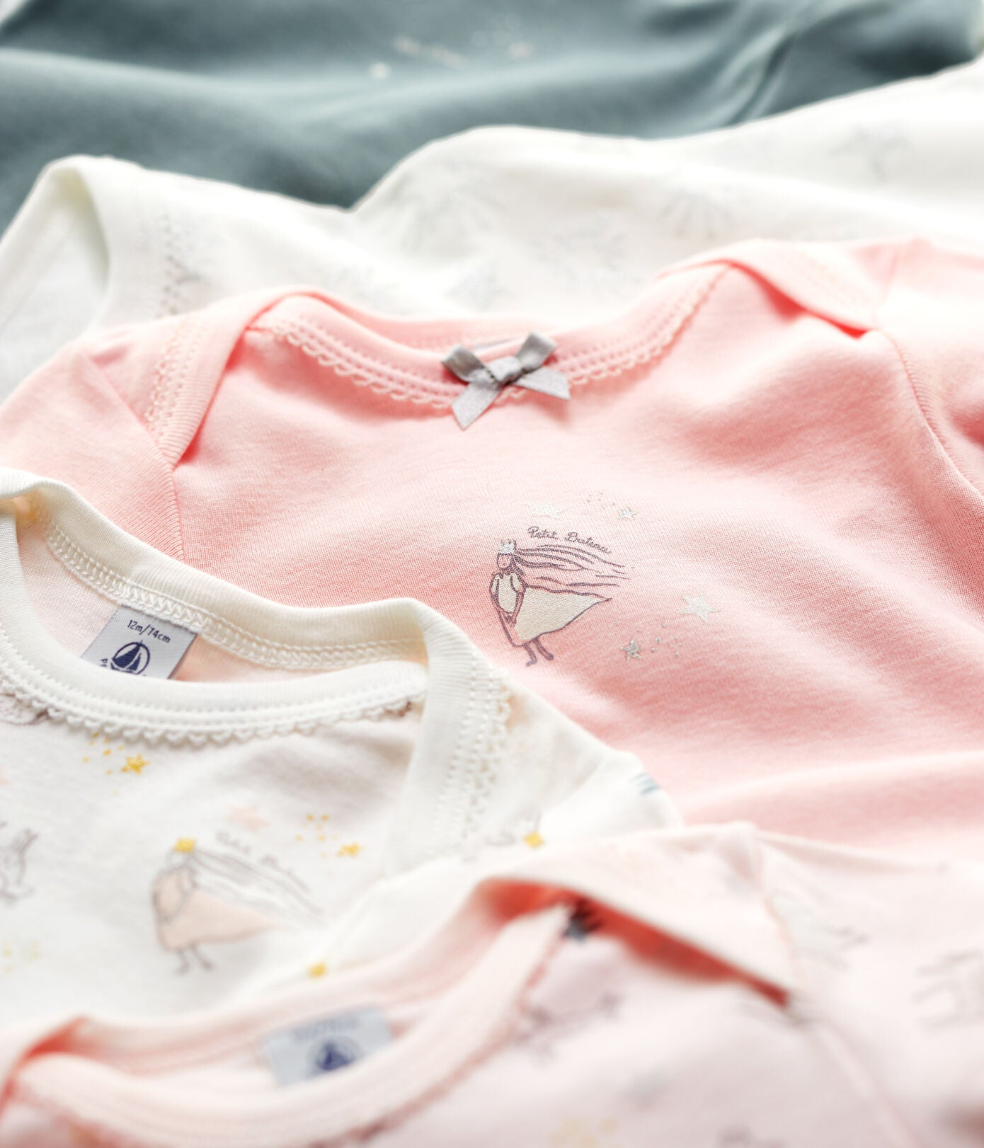 Baby Girls Multicolor Cotton Babysuit Set(5 Pack)