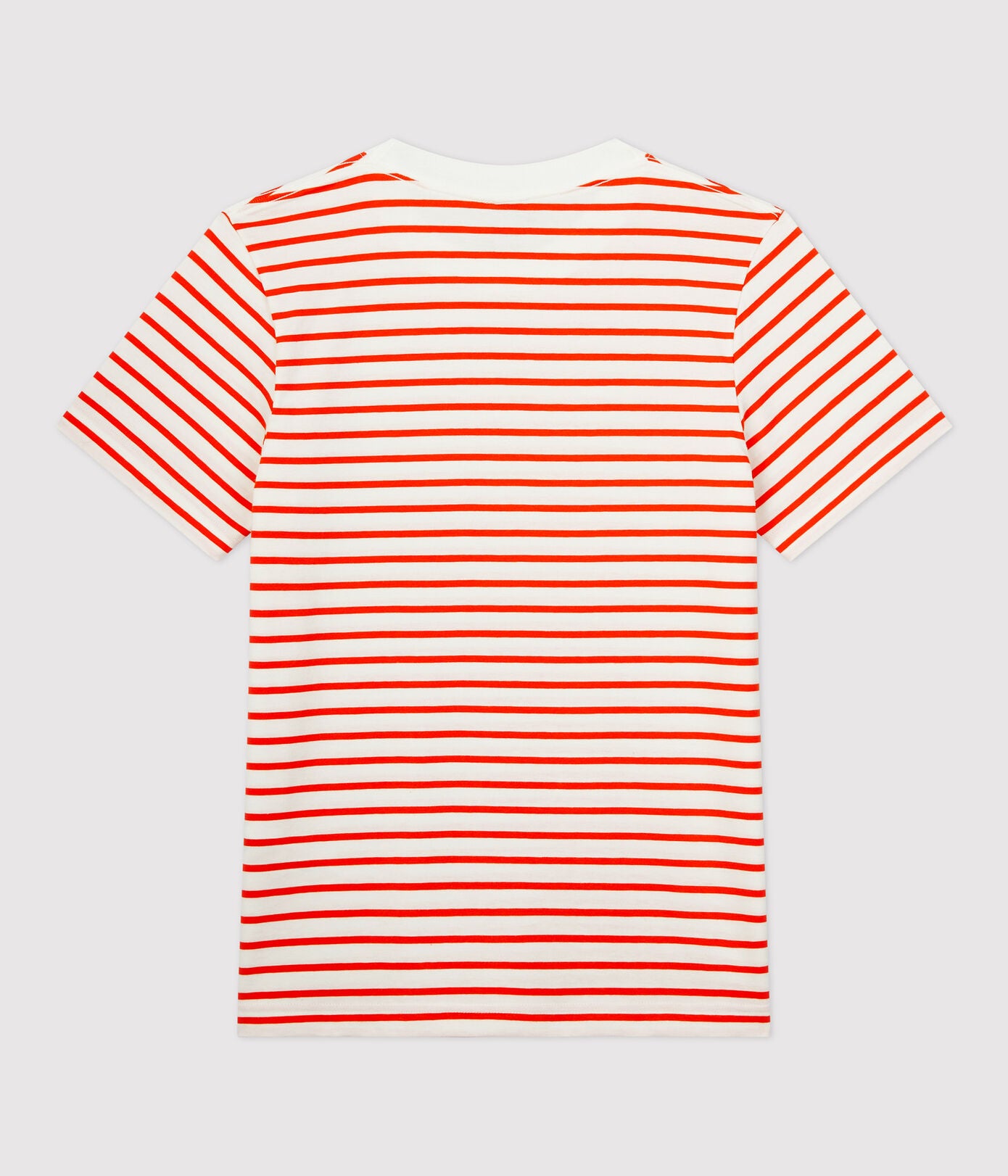 Girls Red Stripes Cotton T-Shirt