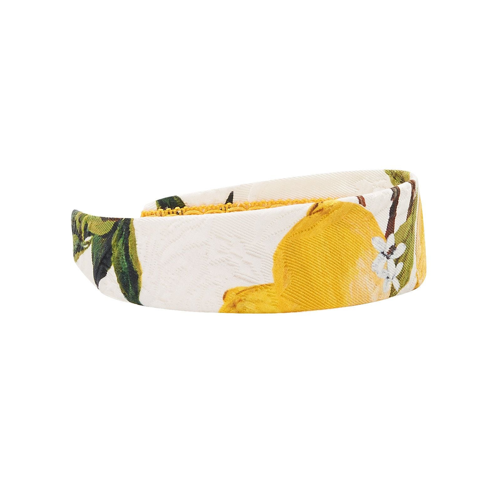 Baby Girls White Lemons Printed Hairband - CÉMAROSE | Children's Fashion Store