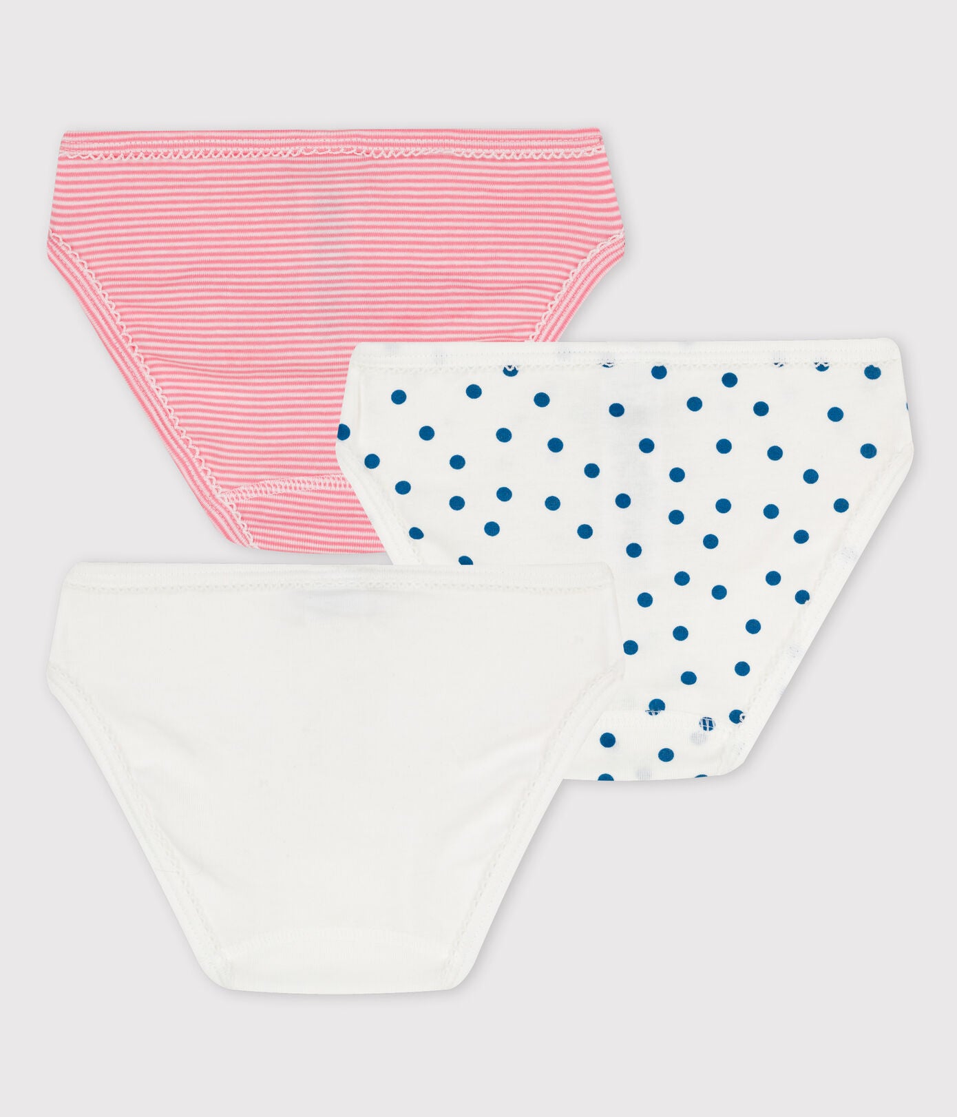 Girls Multicolor Cotton Underwear Set (3 Pack)