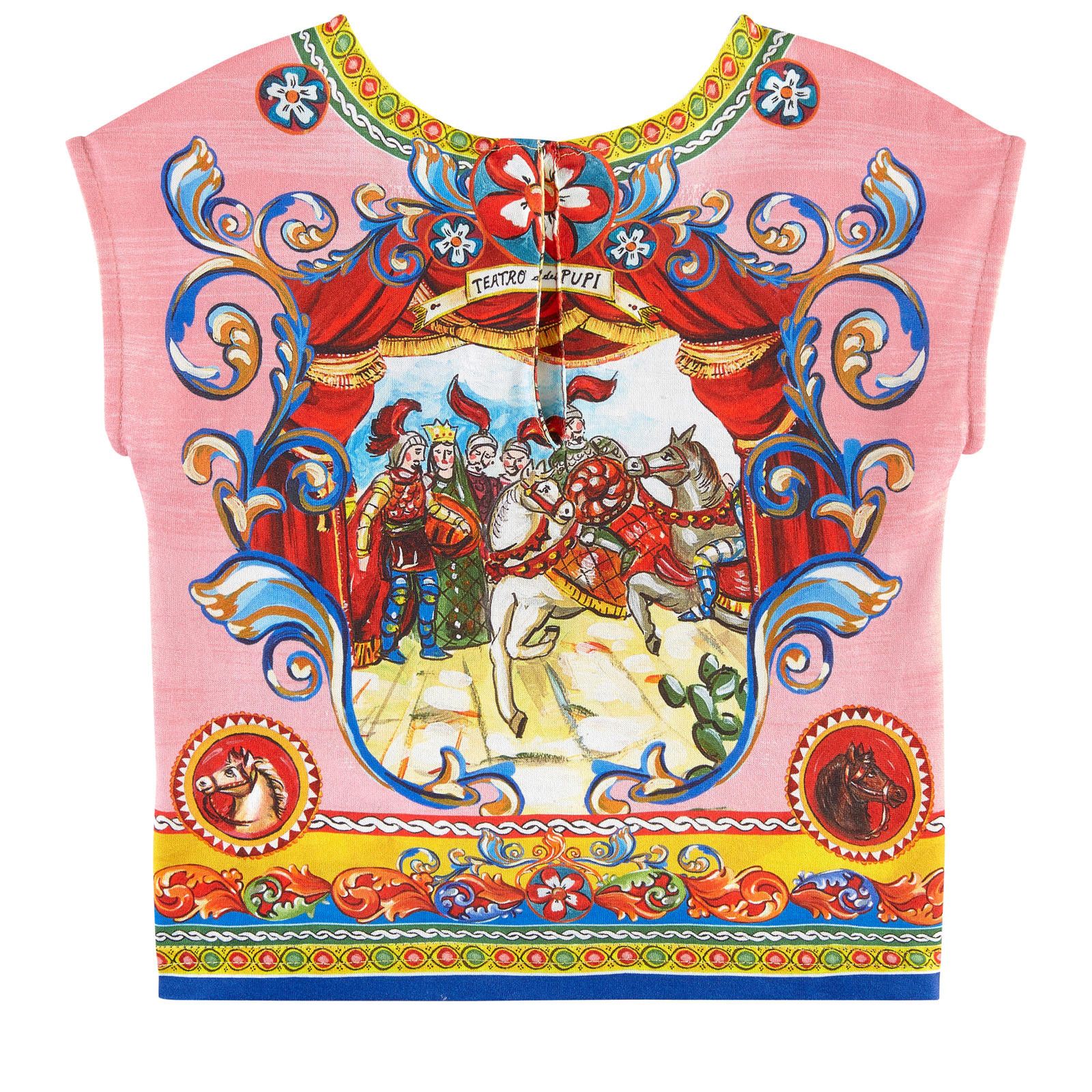 Girls Multicolor Teatro Pupi Printed Blouse - CÉMAROSE | Children's Fashion Store - 2