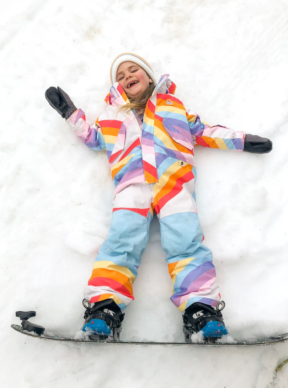 Girls Rainbow Ski Jumpsuit