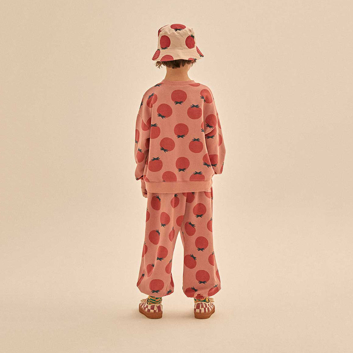 Boys & Girls Pink Printed Cotton Set