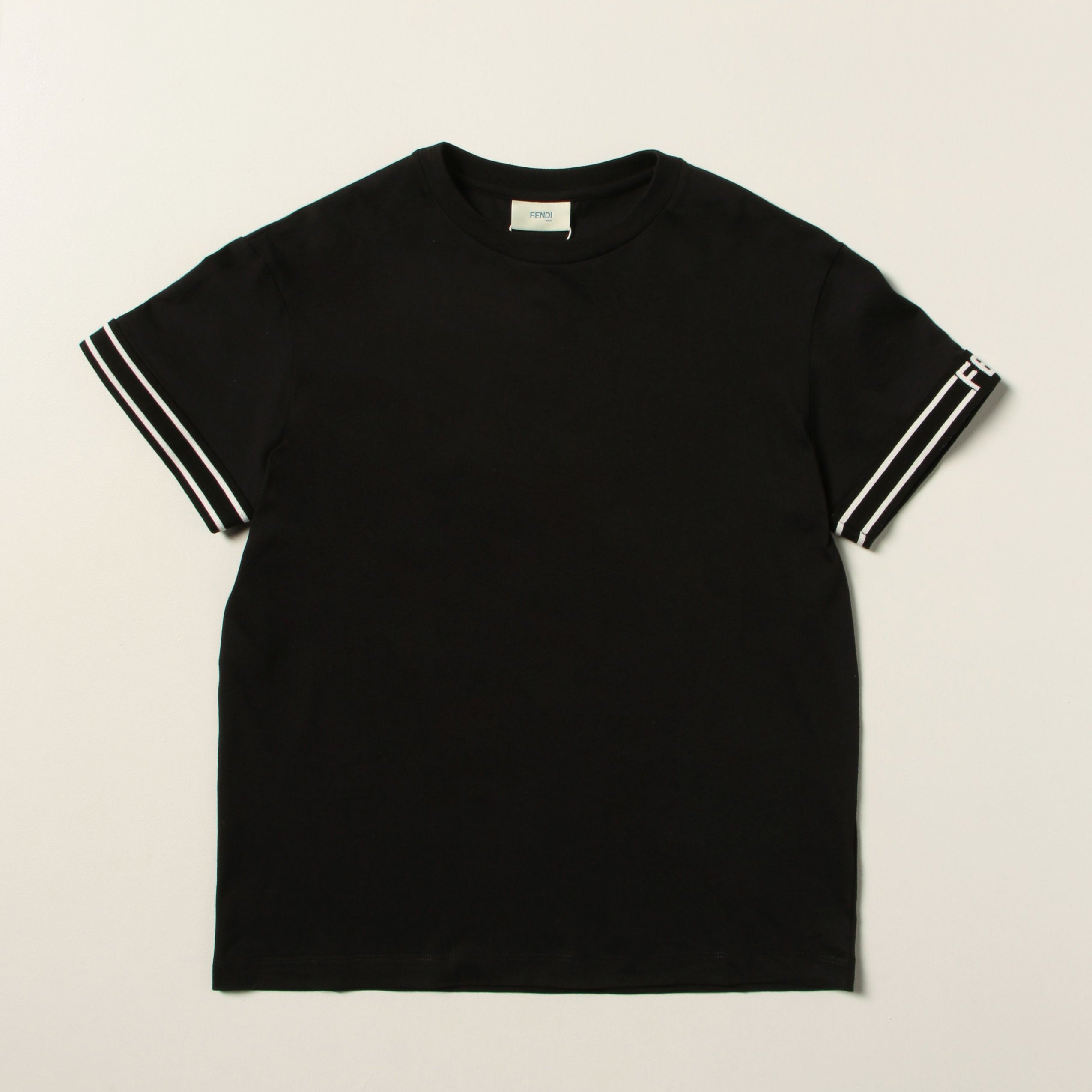 Boys Black Cotton T-Shirt