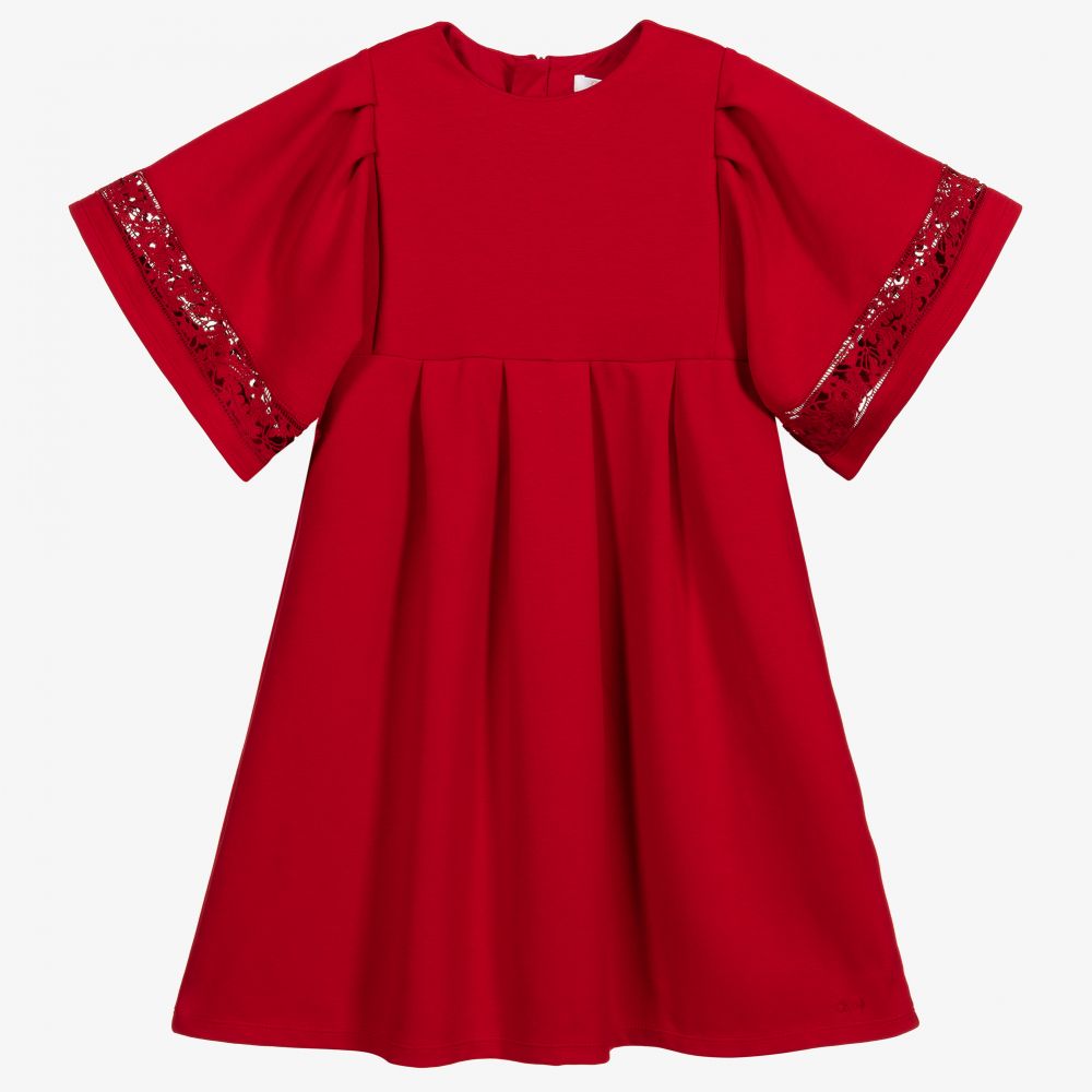 Girls Red Milano Dress