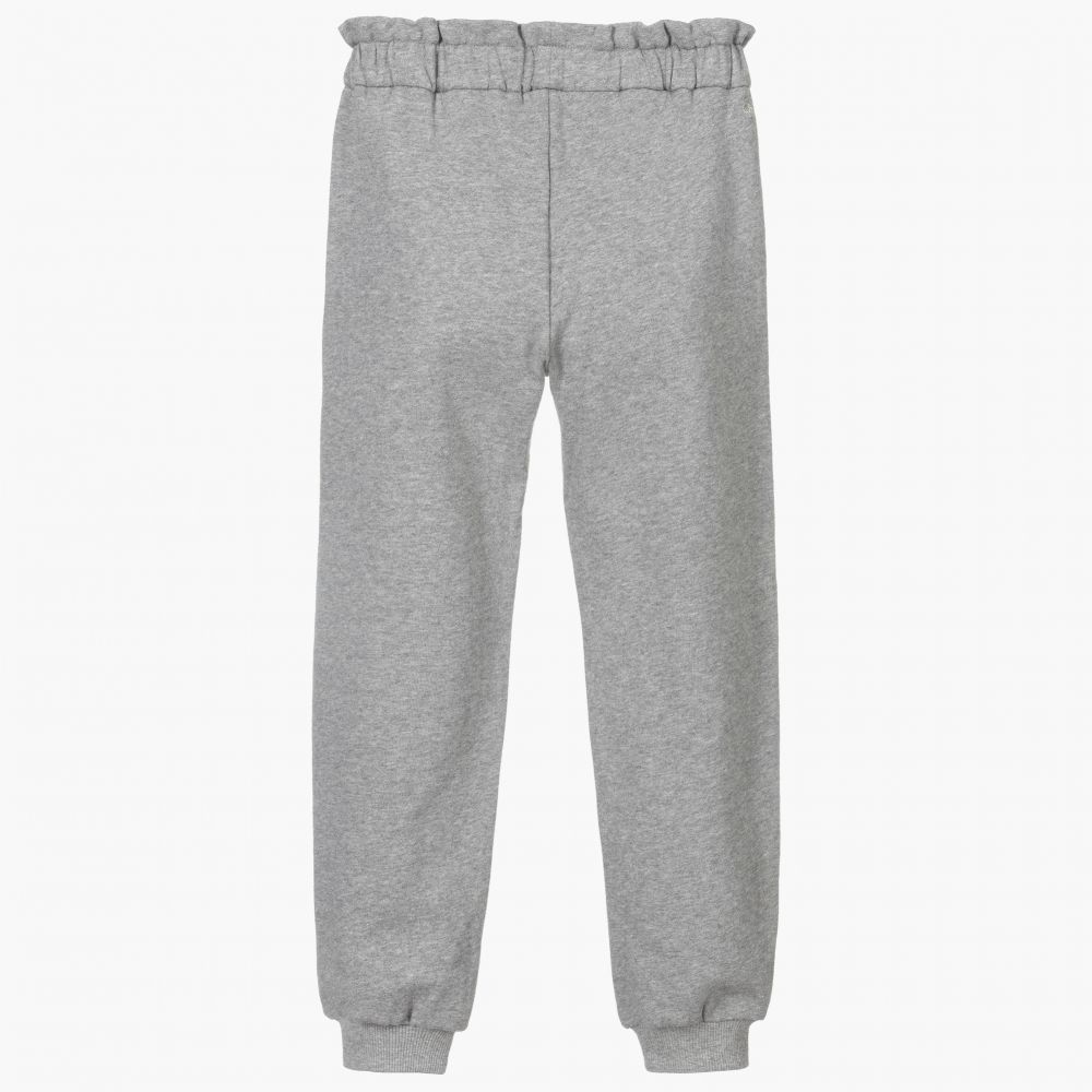Girls Grey Cotton Trousers