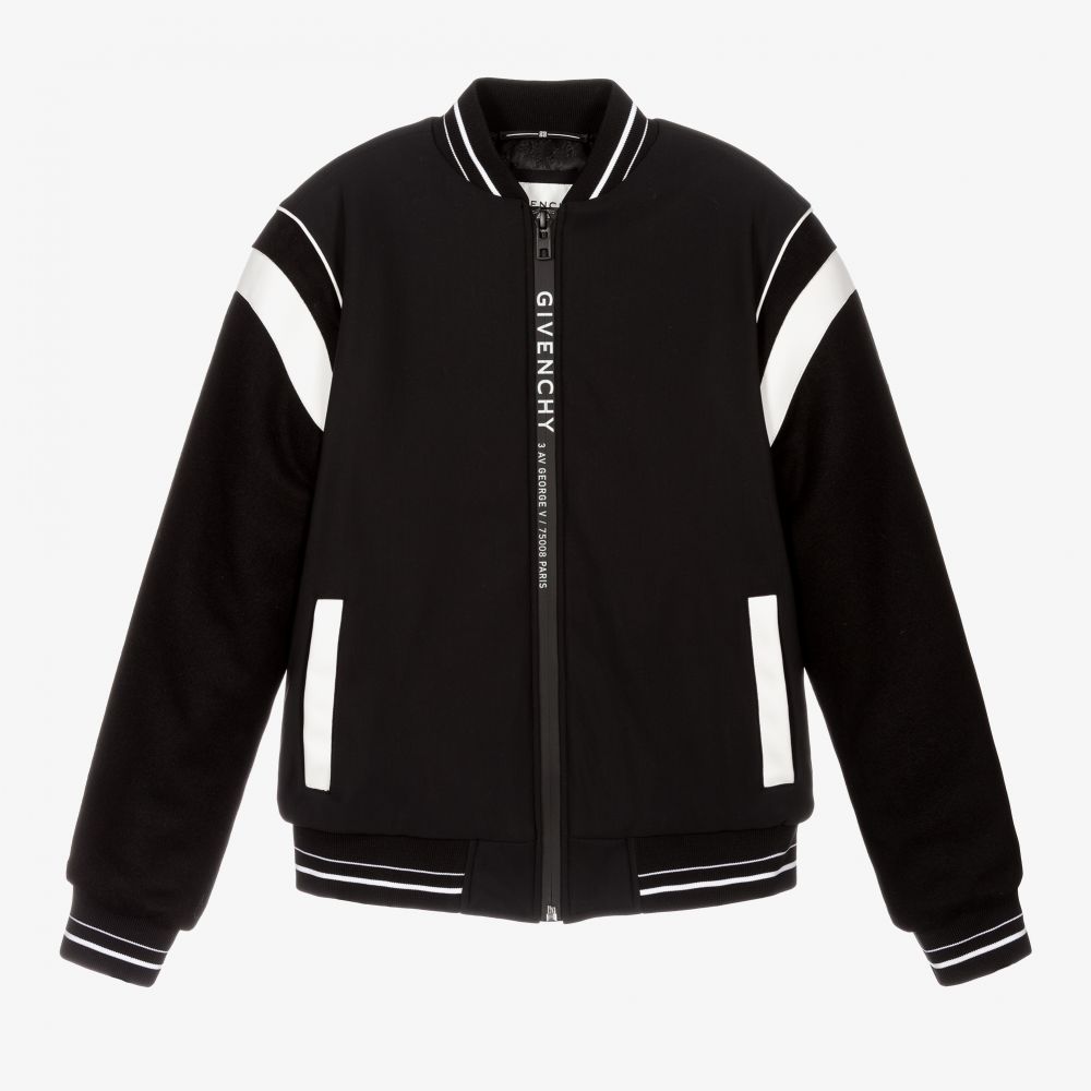 Boys Black Logo Jacket