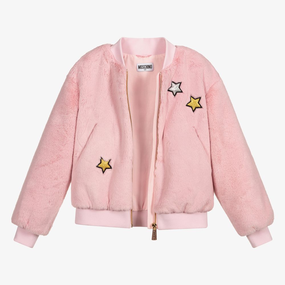 Girls Pink Logo Jacket