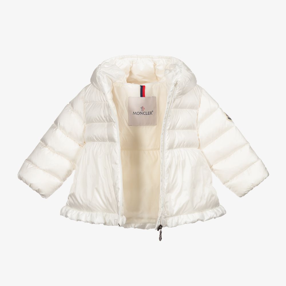 Baby Girls White "ODILE" Padded Down Jacket