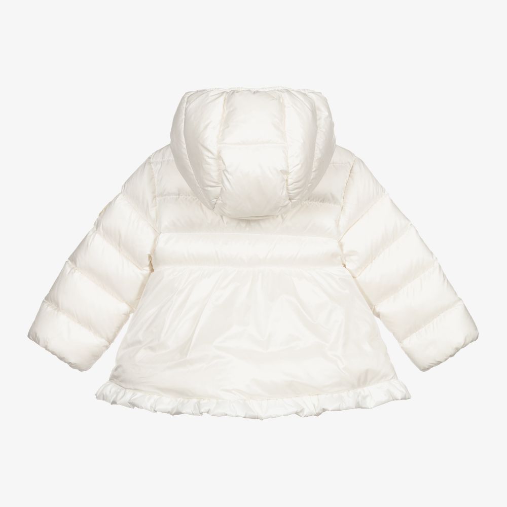 Baby Girls White "ODILE" Padded Down Jacket