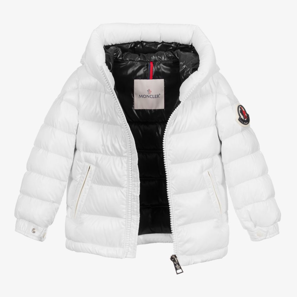 Girls White "SALZMAN" Padded Down Jacket