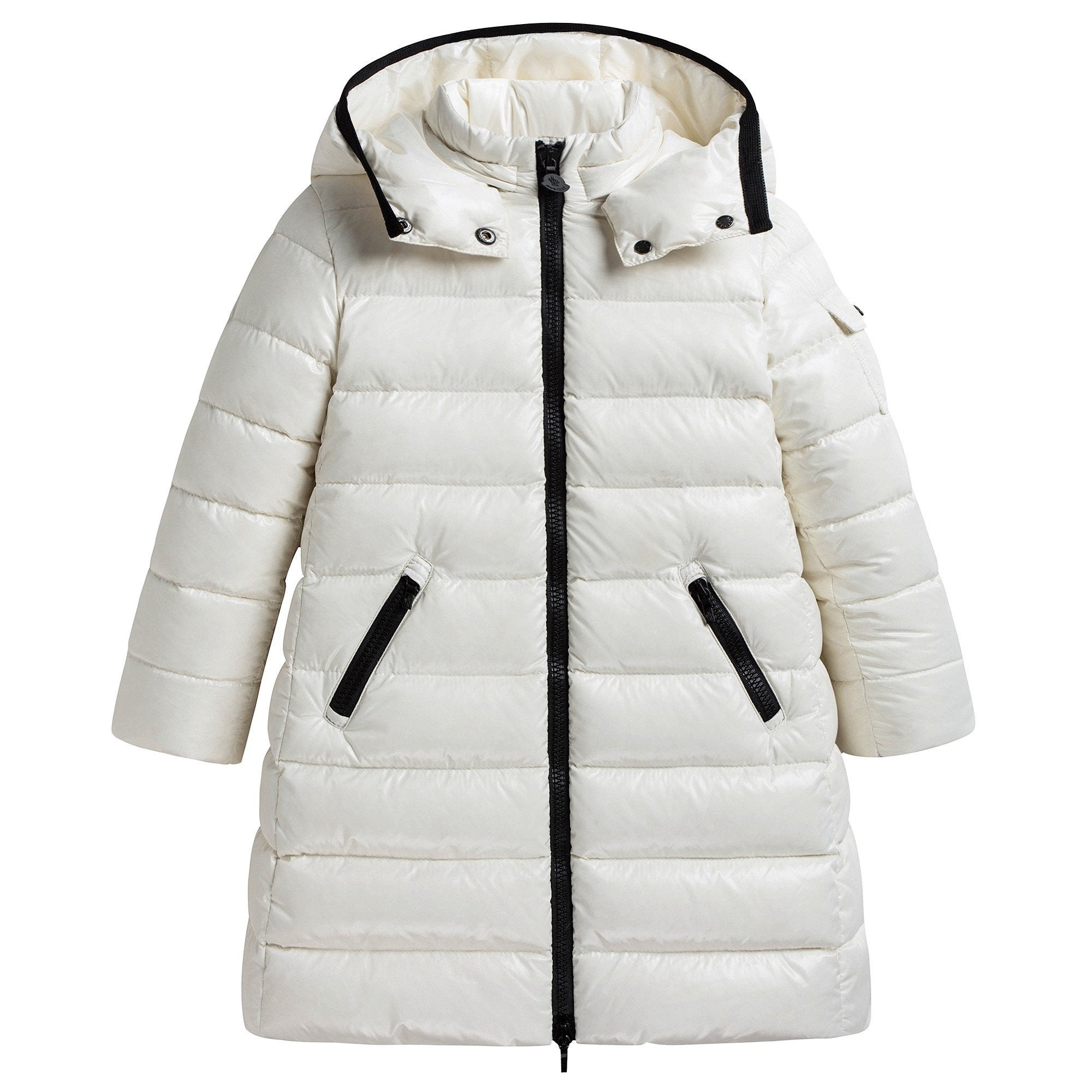 Girls White "Moka" Padded Down Coat
