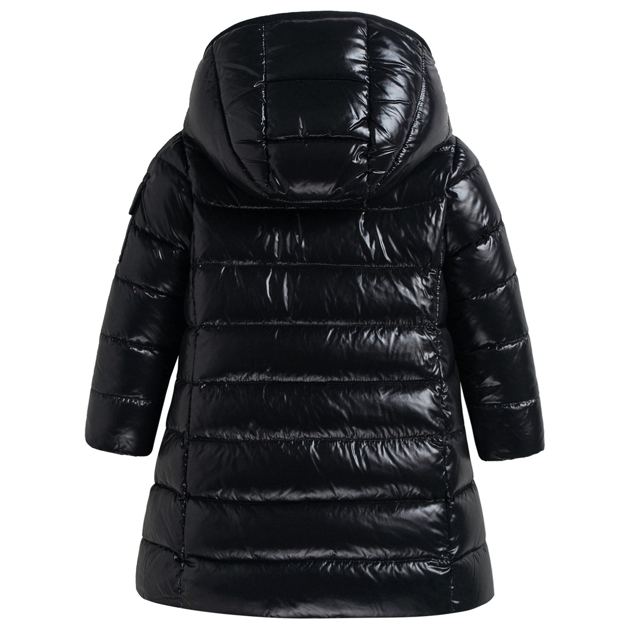 Girls Black "Moka" Padded Down Coat