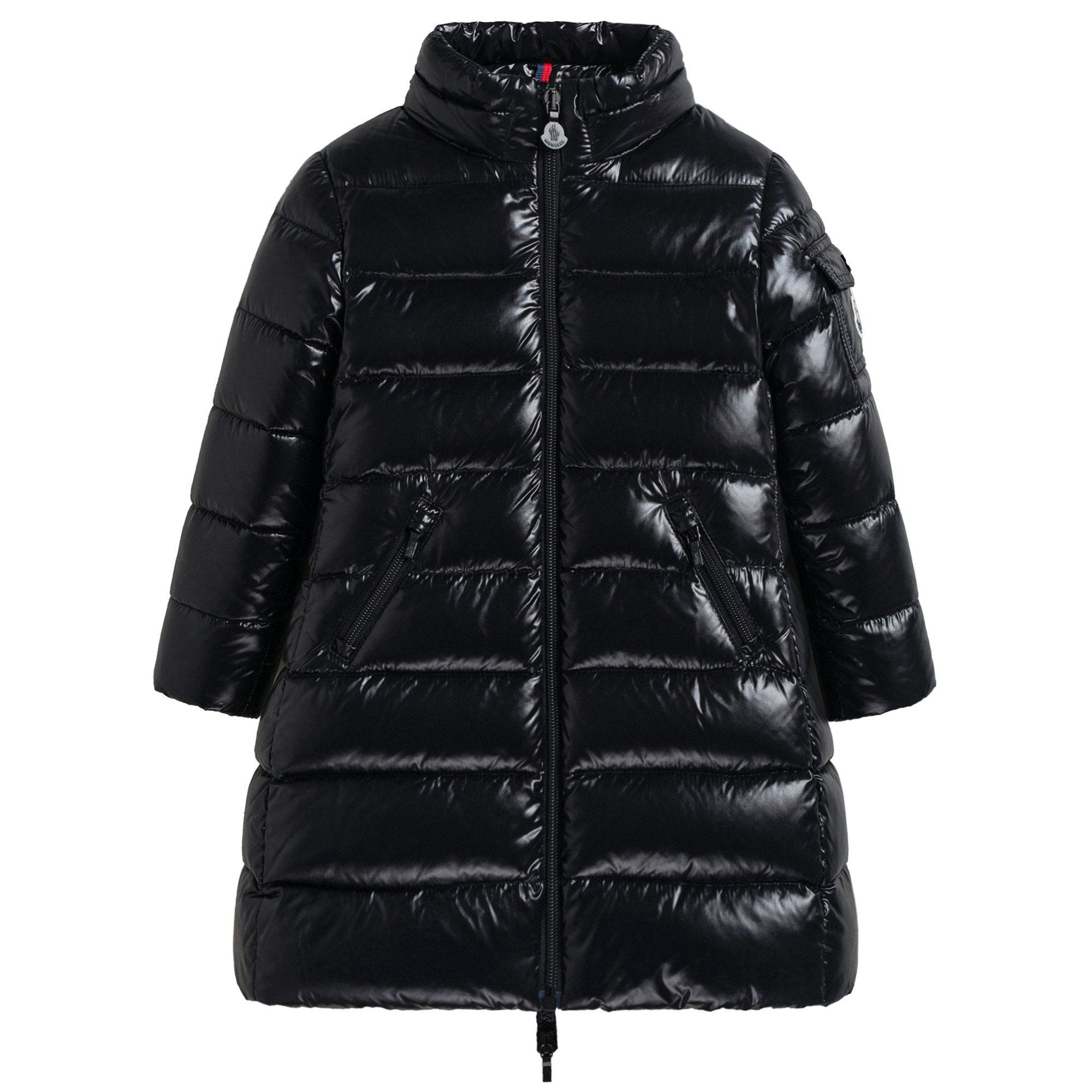 Girls Black "Moka" Padded Down Coat