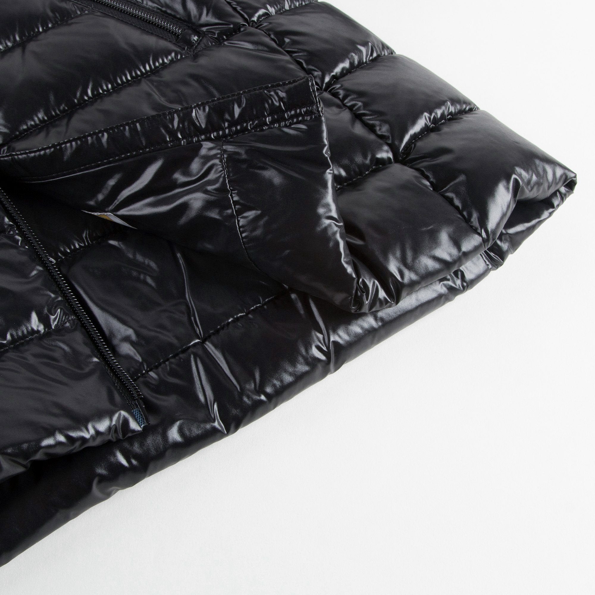 Girls Black "Moka" Padded Down Coat