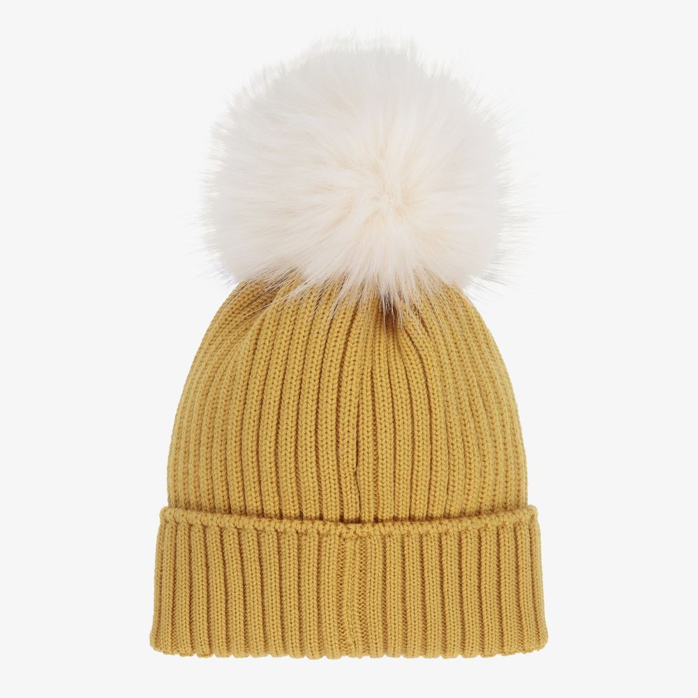 Boys & Girls Yellow Wool Hat