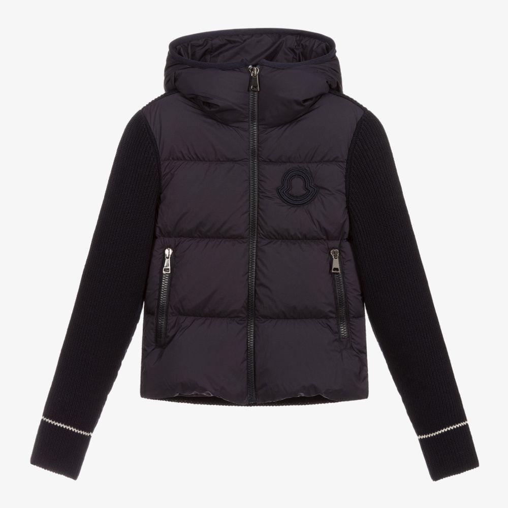 Girls Navy Knit Jacket