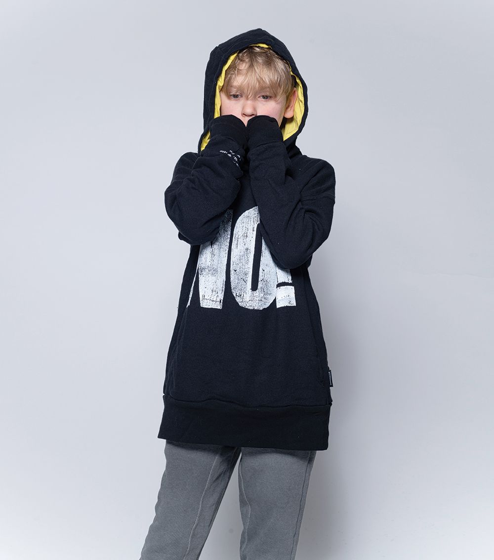 Boys & Girls Black Hooded Sweatshirt