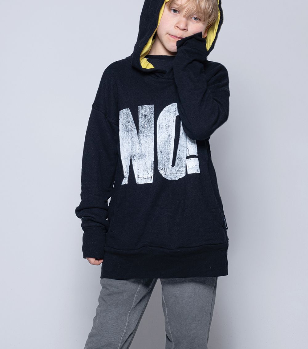 Boys & Girls Black Hooded Sweatshirt