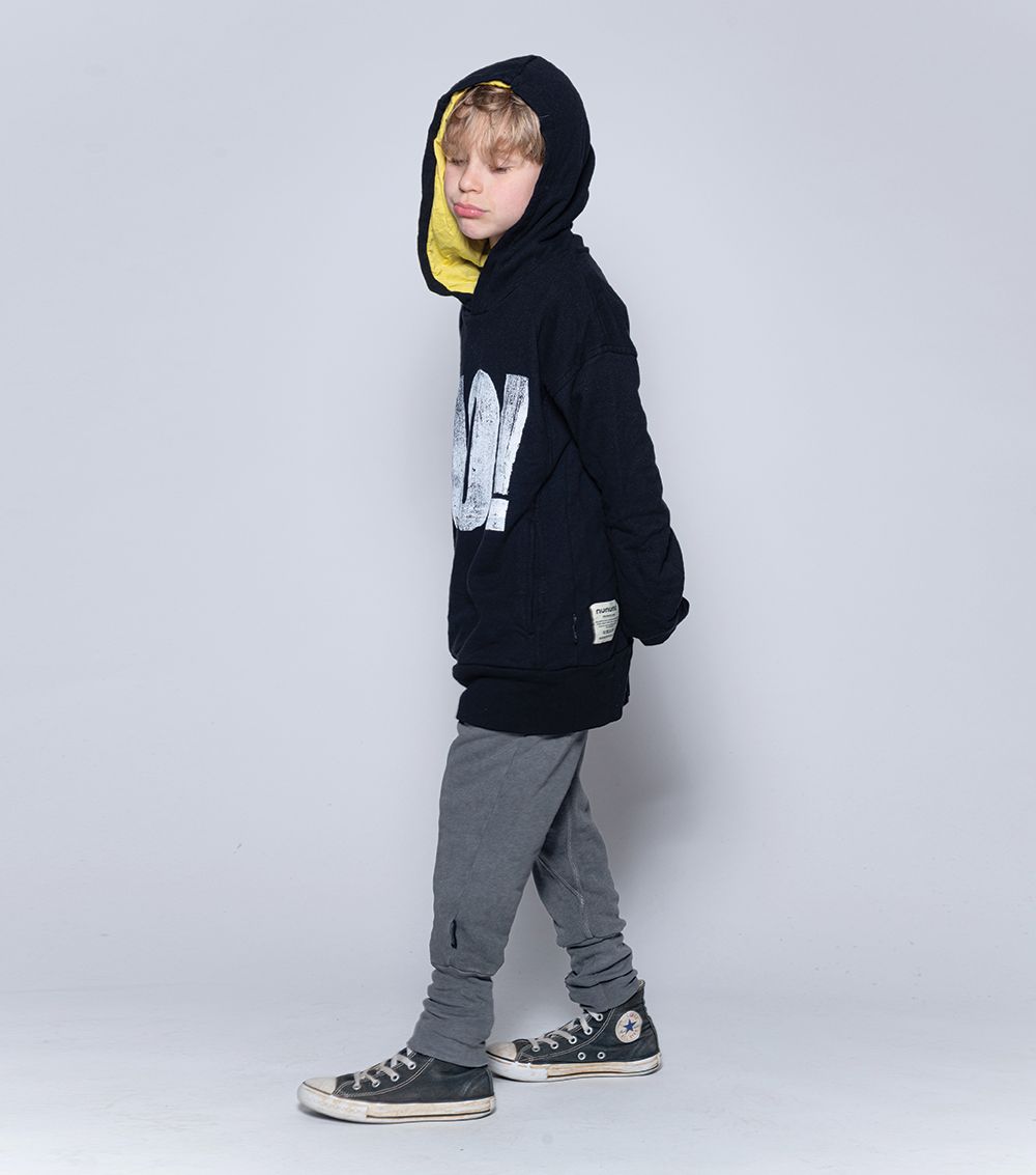 Boys & Girls Black Hooded Sweatshirt