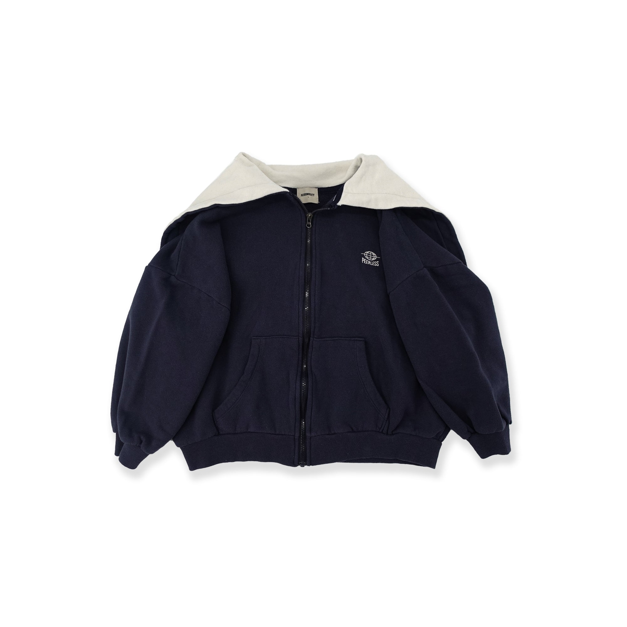 Boys & Girls Navy Hooded Zip-Up Top
