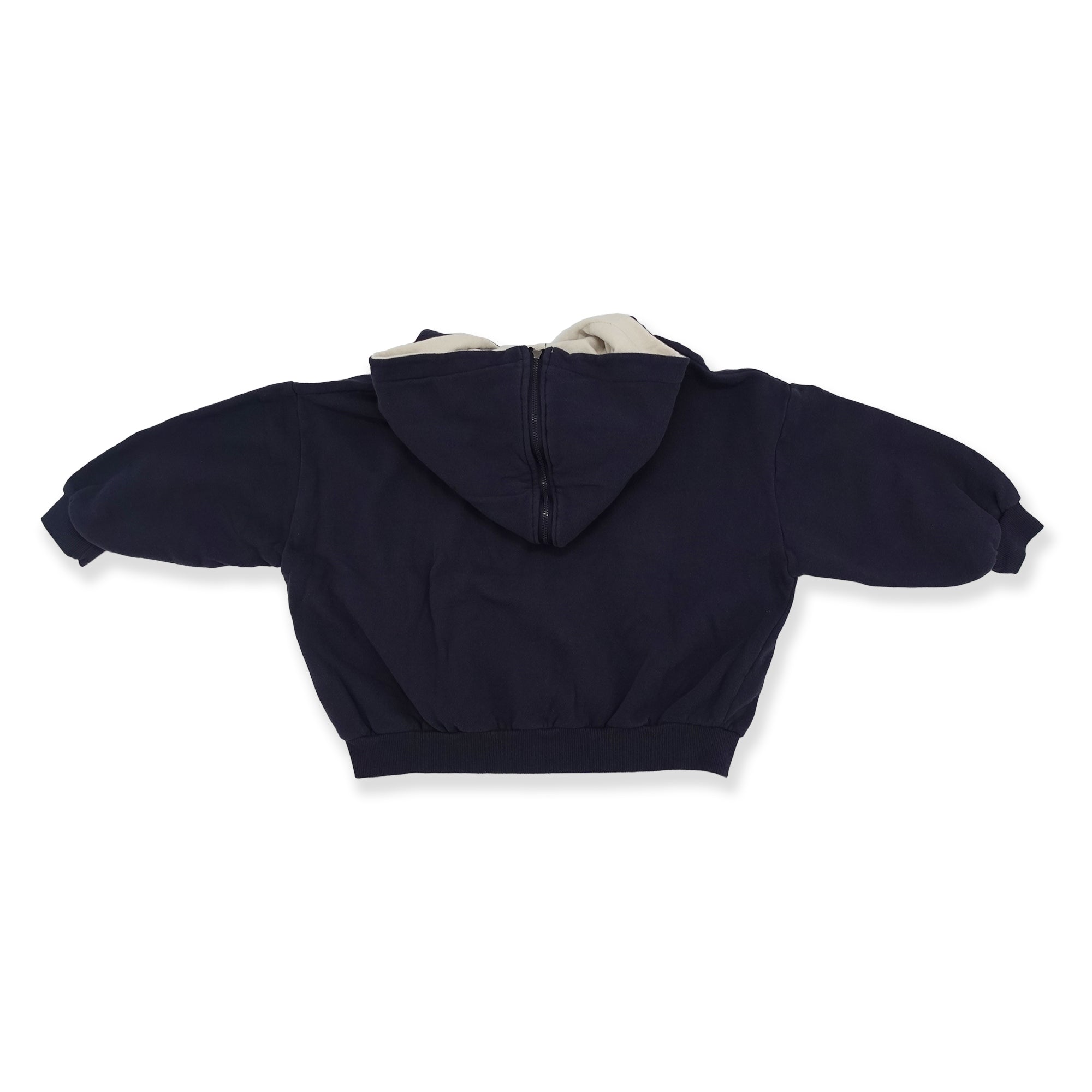 Boys & Girls Navy Hooded Zip-Up Top