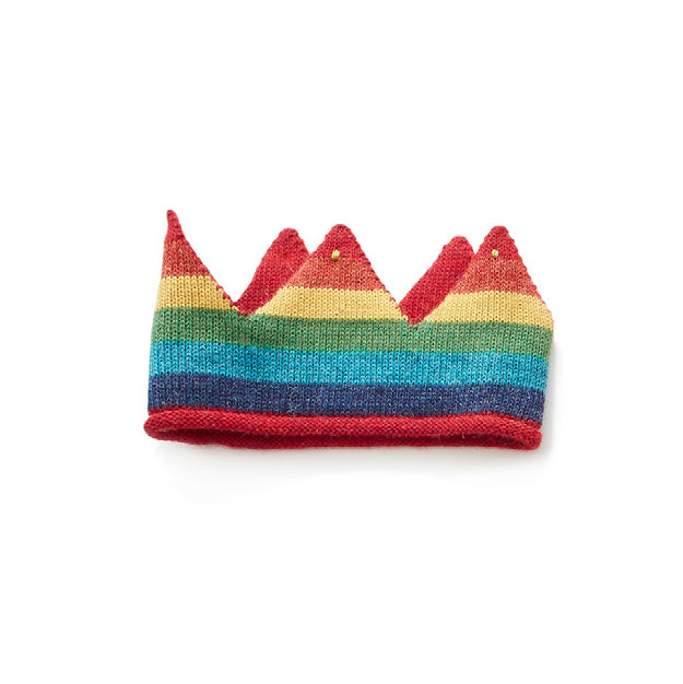Boys & Girls Rainbow Embroidered Alpaca Crown