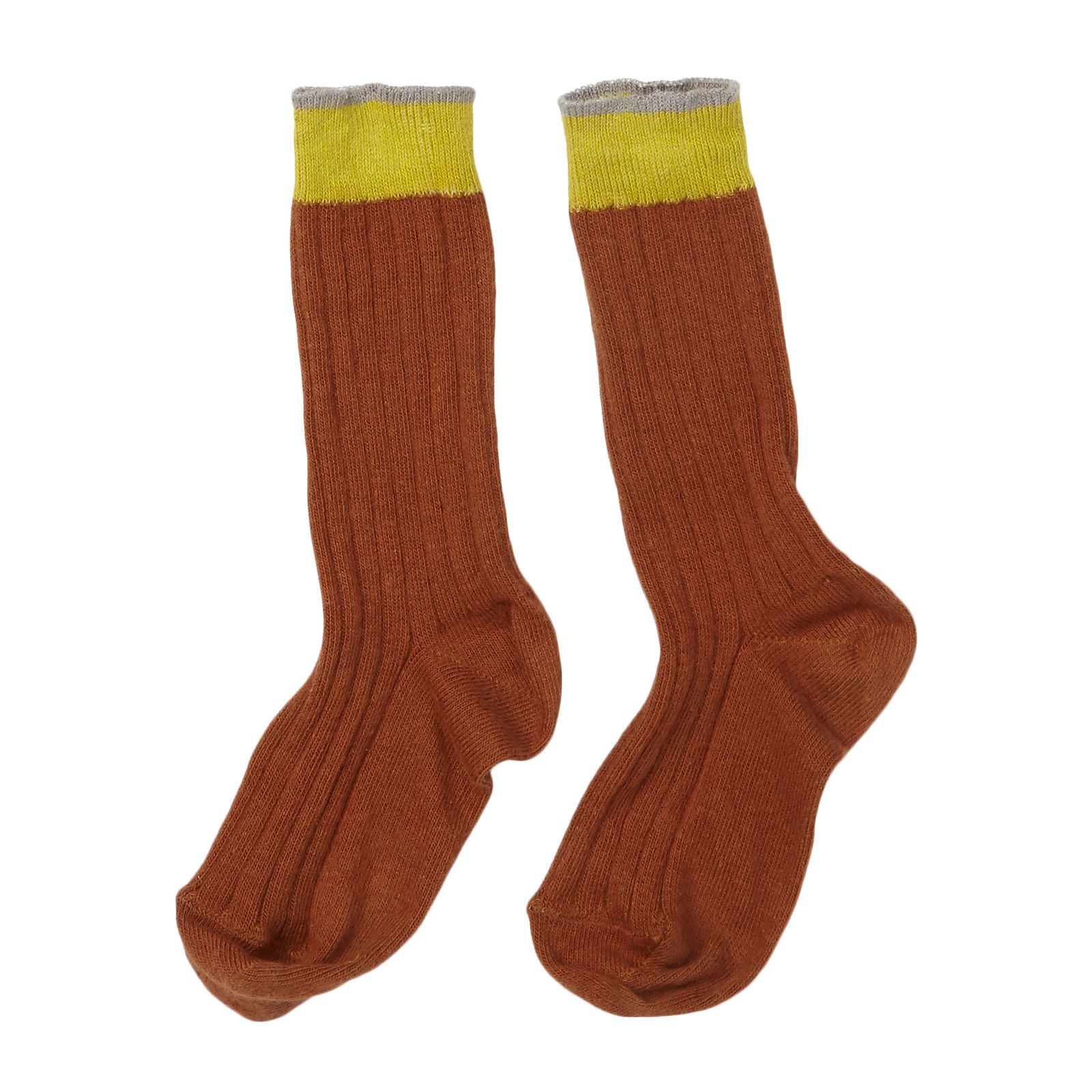 Boys&Girls Dark Red Low Ribbed Knitted Socks - CÉMAROSE | Children's Fashion Store