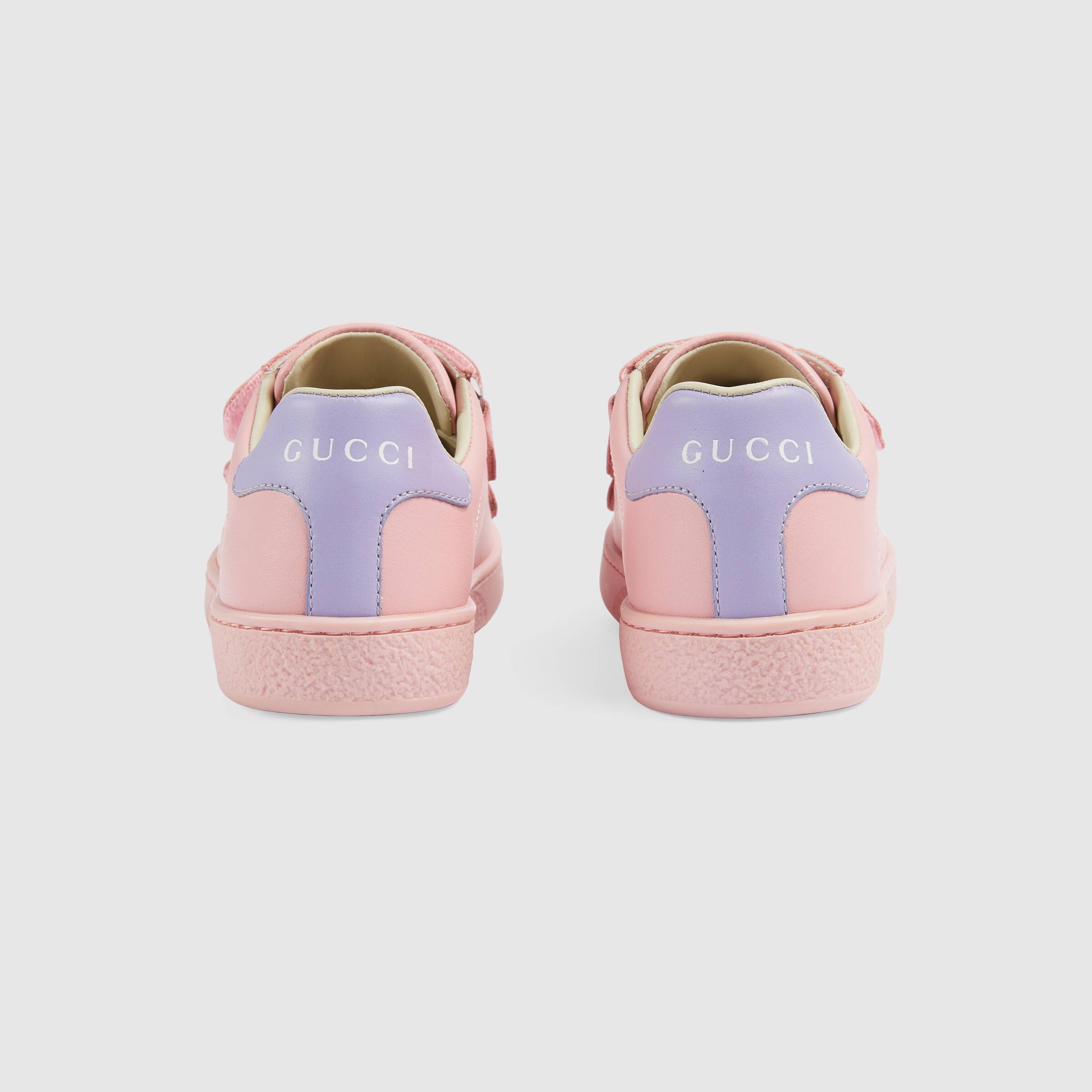 Girls Pink GG Logo Leather Shoes