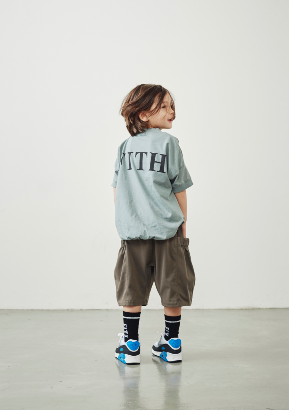 T-shirt Vert à Logo Fille