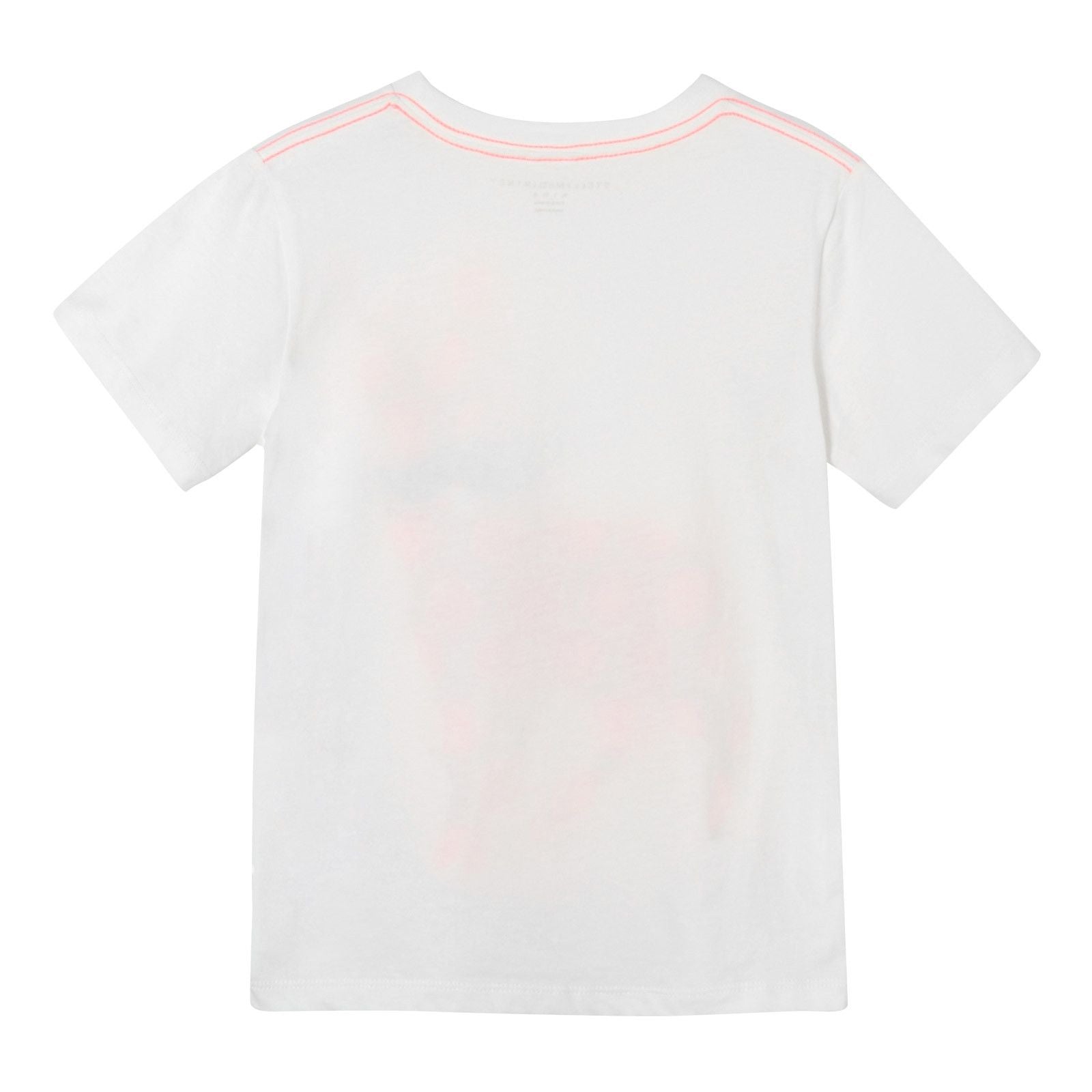 Girls White Cotton T-Shirt With Pink Deer Printed - CÉMAROSE | Children's Fashion Store - 2