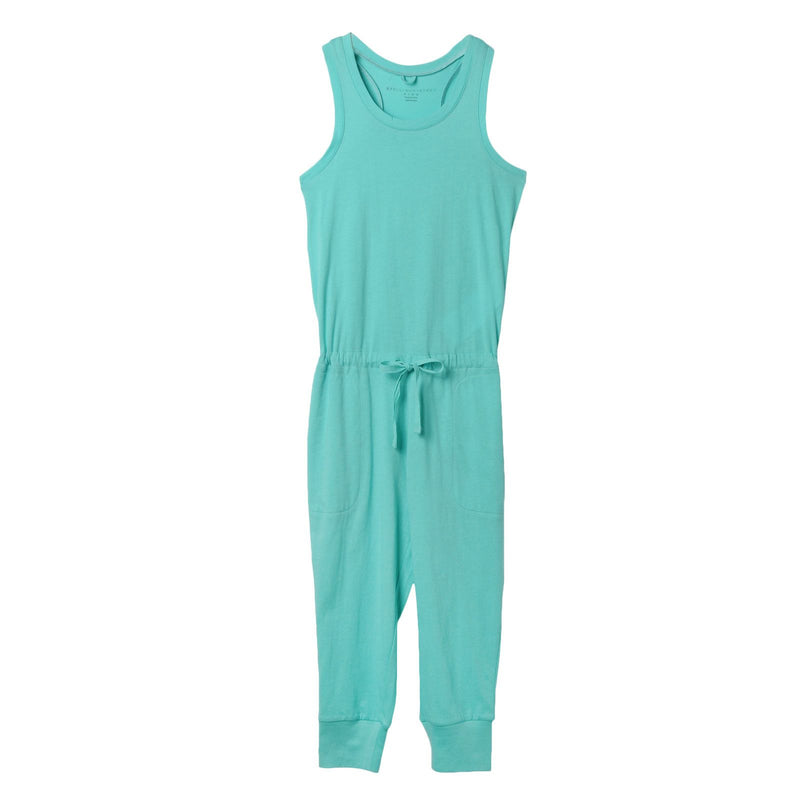 Girls Green Cotton Jersey Babysuit With Bow Trims - CÉMAROSE | Children's Fashion Store - 1