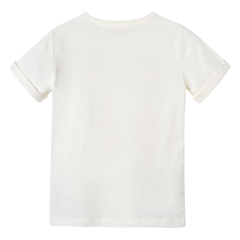 Girls White Cotton Swallow Embroidered Trims T-Shirt - CÉMAROSE | Children's Fashion Store - 2