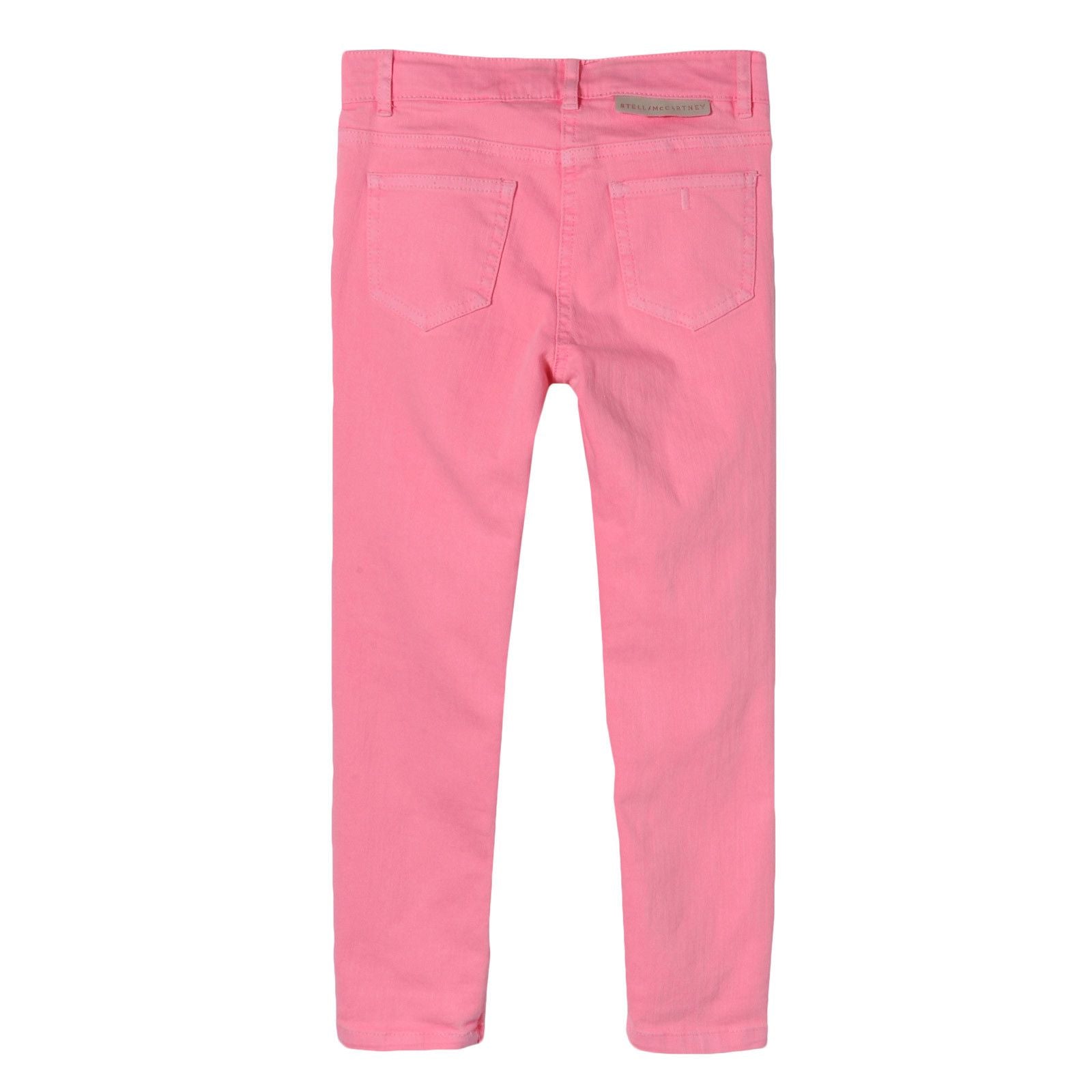 Girls Pink Cotton Jersey Trousers - CÉMAROSE | Children's Fashion Store - 2