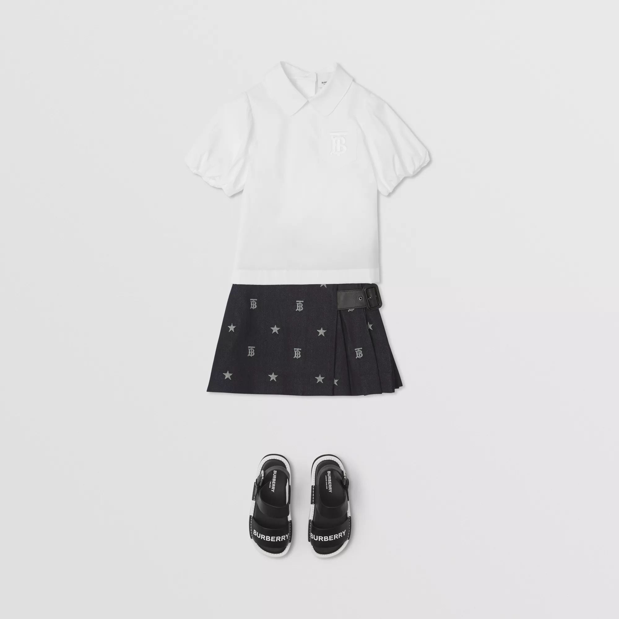Girls White Cotton Shirt