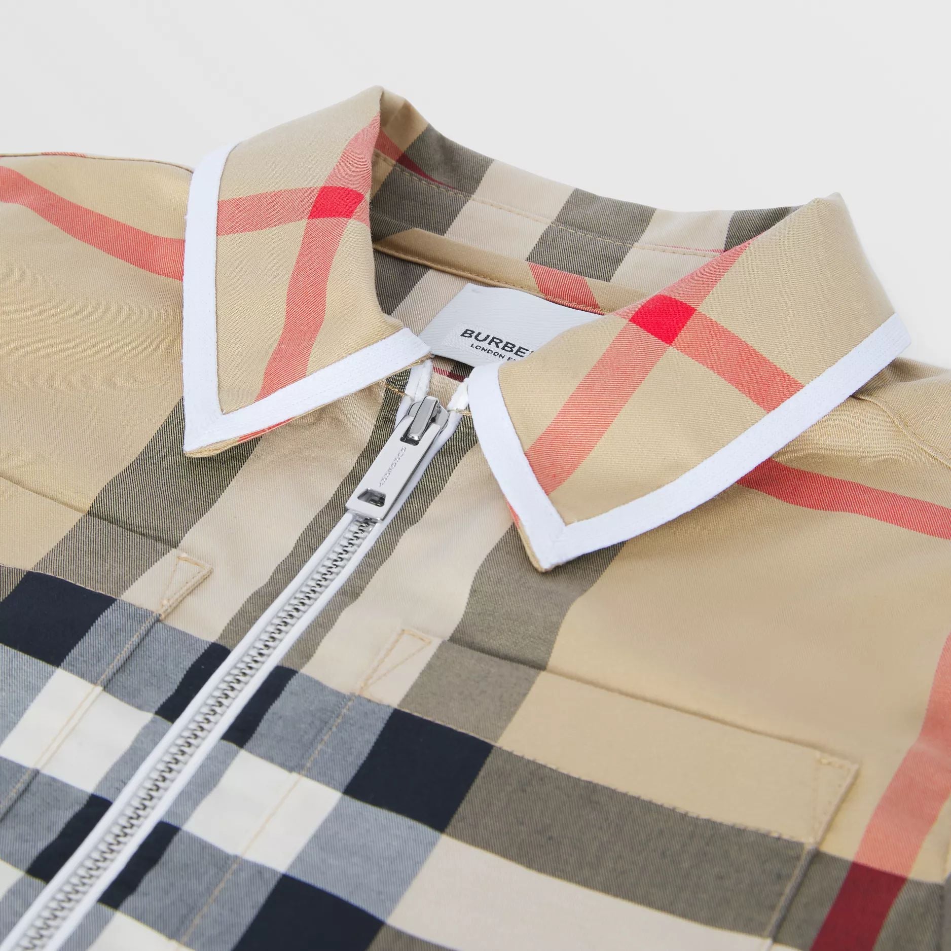 Girls Beige Check Cotton Dress