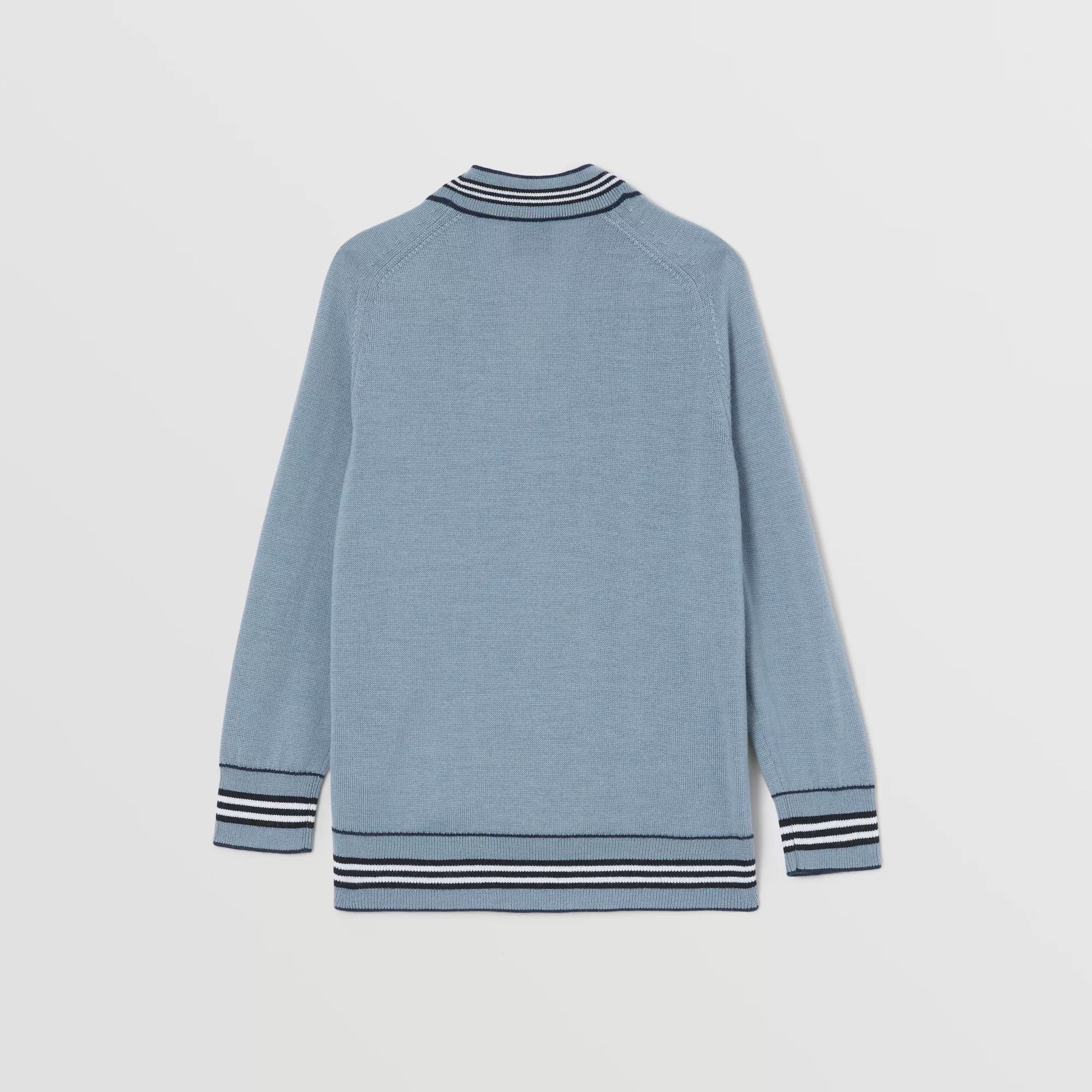 Boys & Girls Blue Logo Wool Cardigan